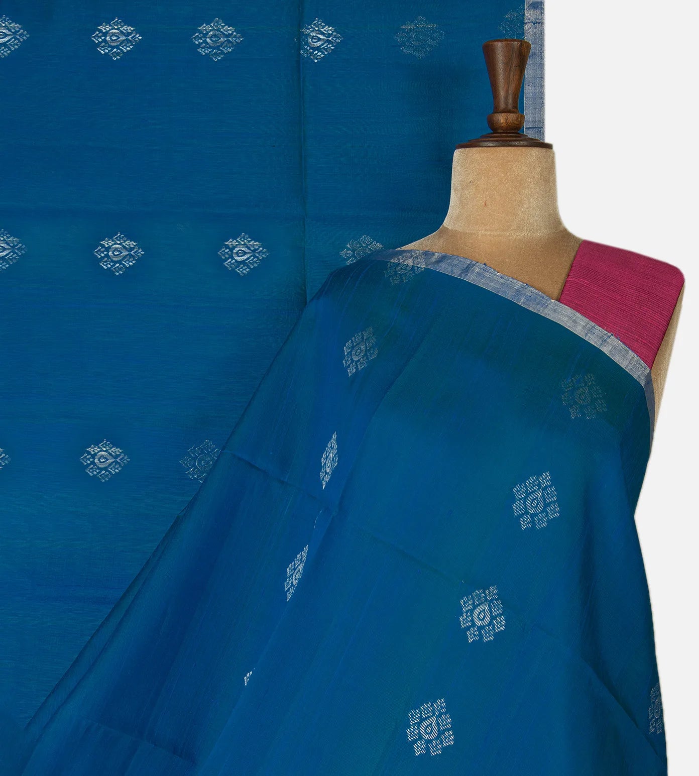 Blue Raw Silk Saree