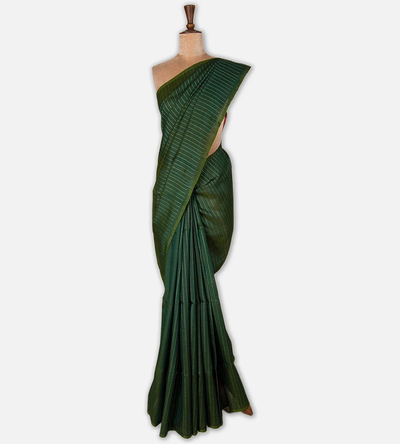 Green Raw Silk Saree