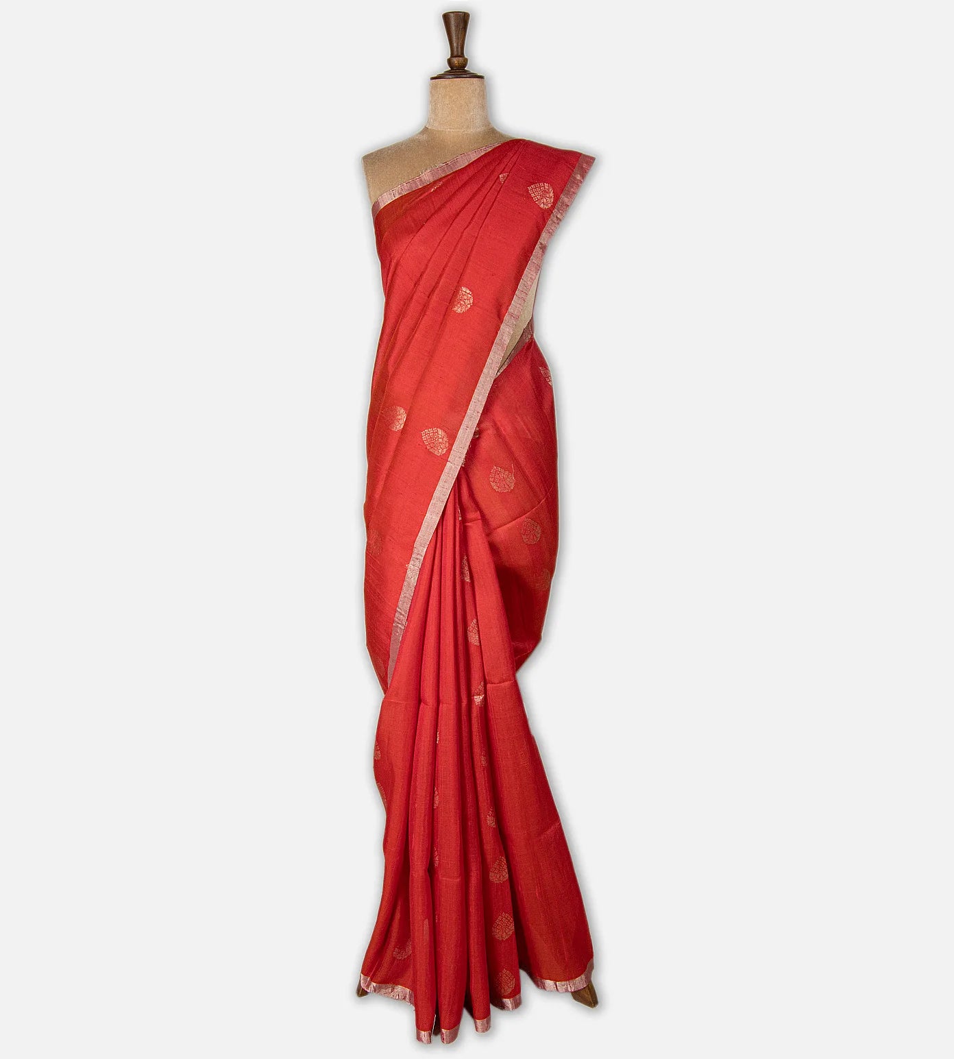Red Raw Silk saree