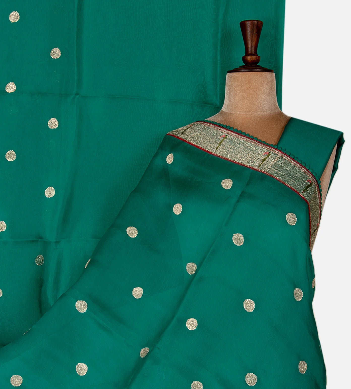 Sea Green Organza Saree