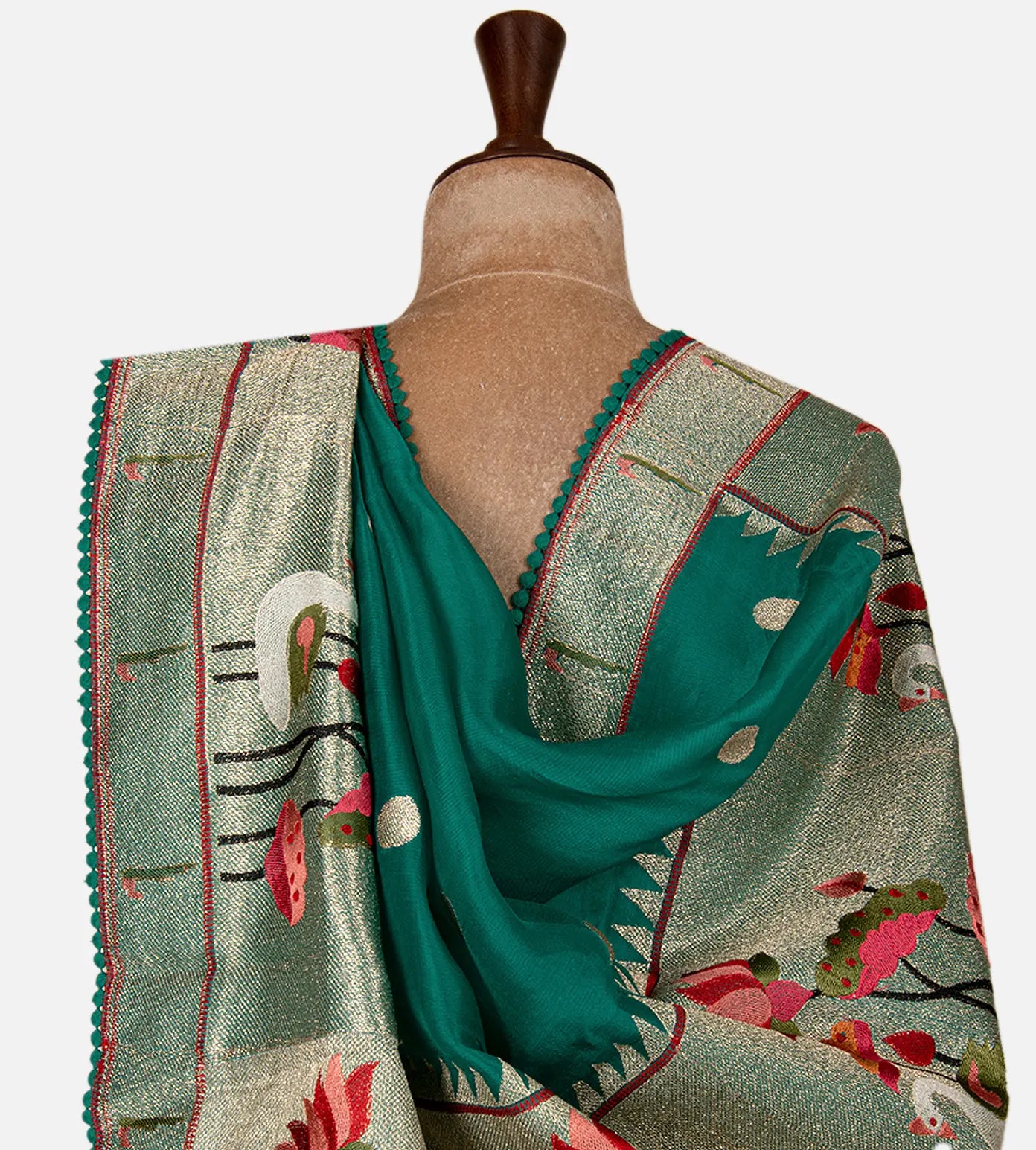 Sea Green Organza Saree