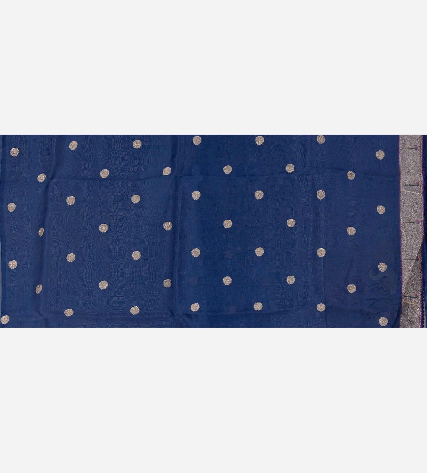Blue Organza Saree