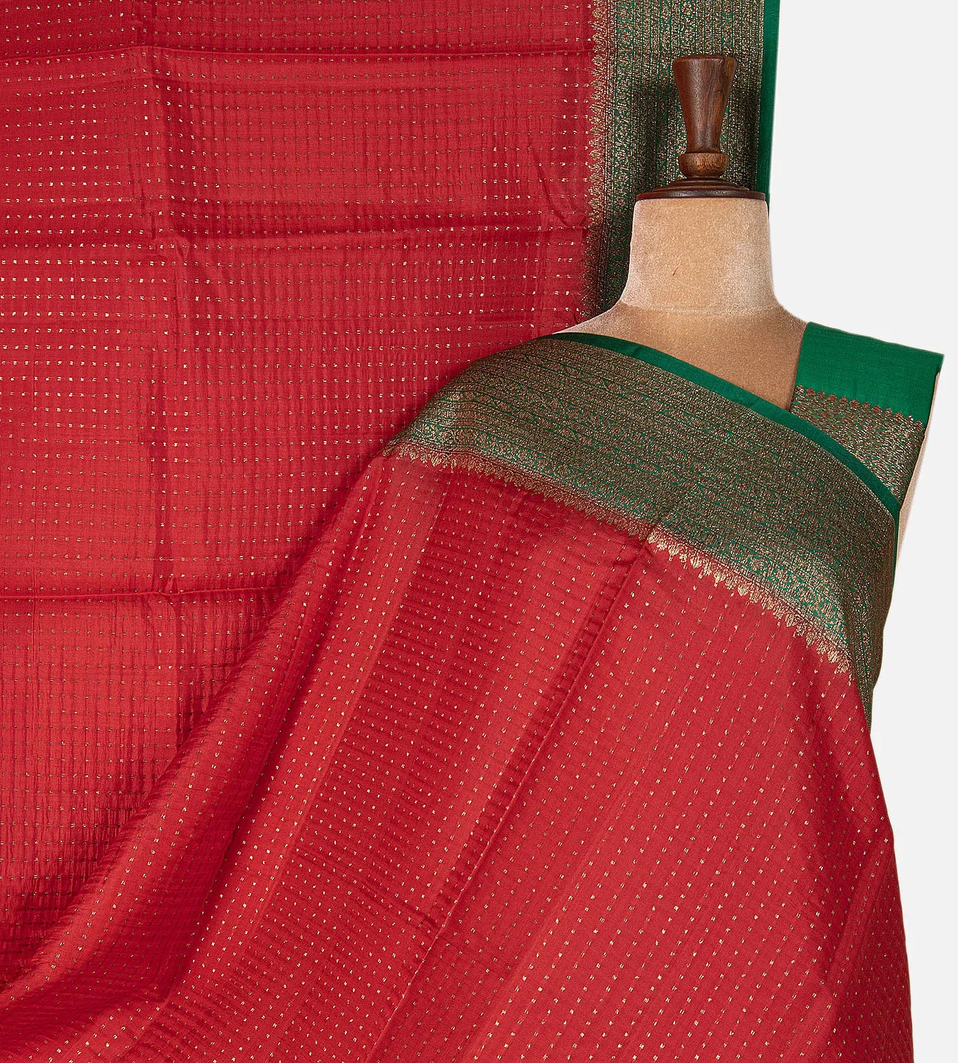 Red Chaniya Silk Saree