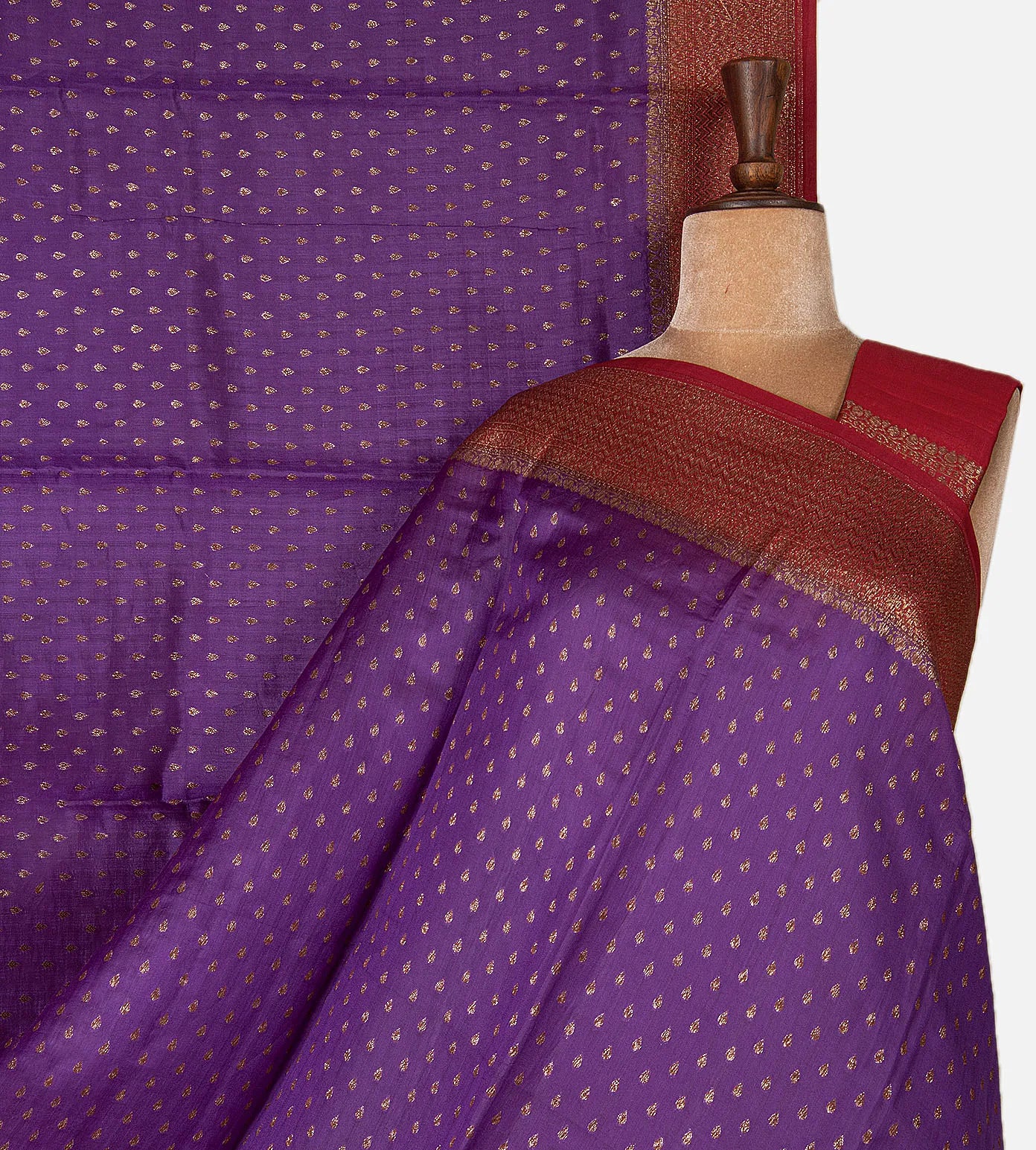 Violet Chaniya Silk Saree
