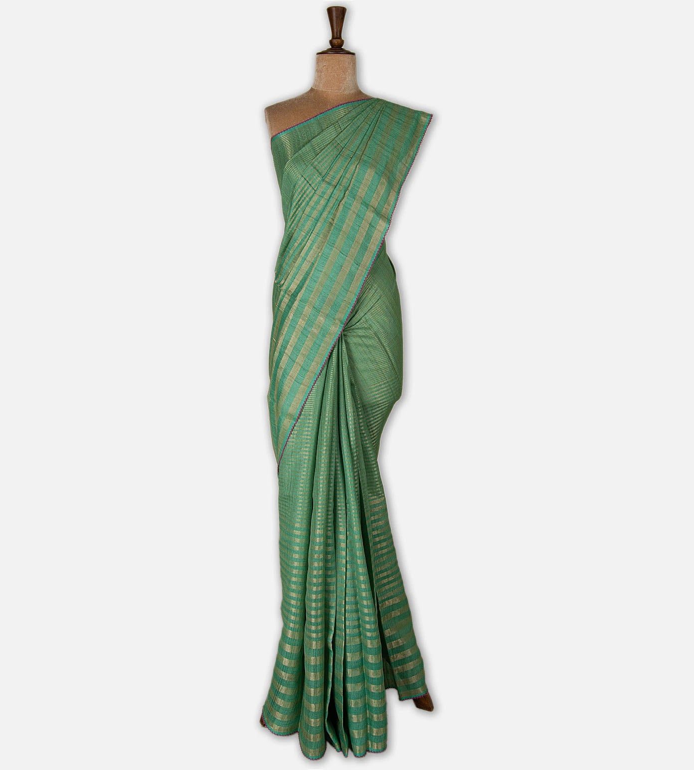 Blue Tussar Saree