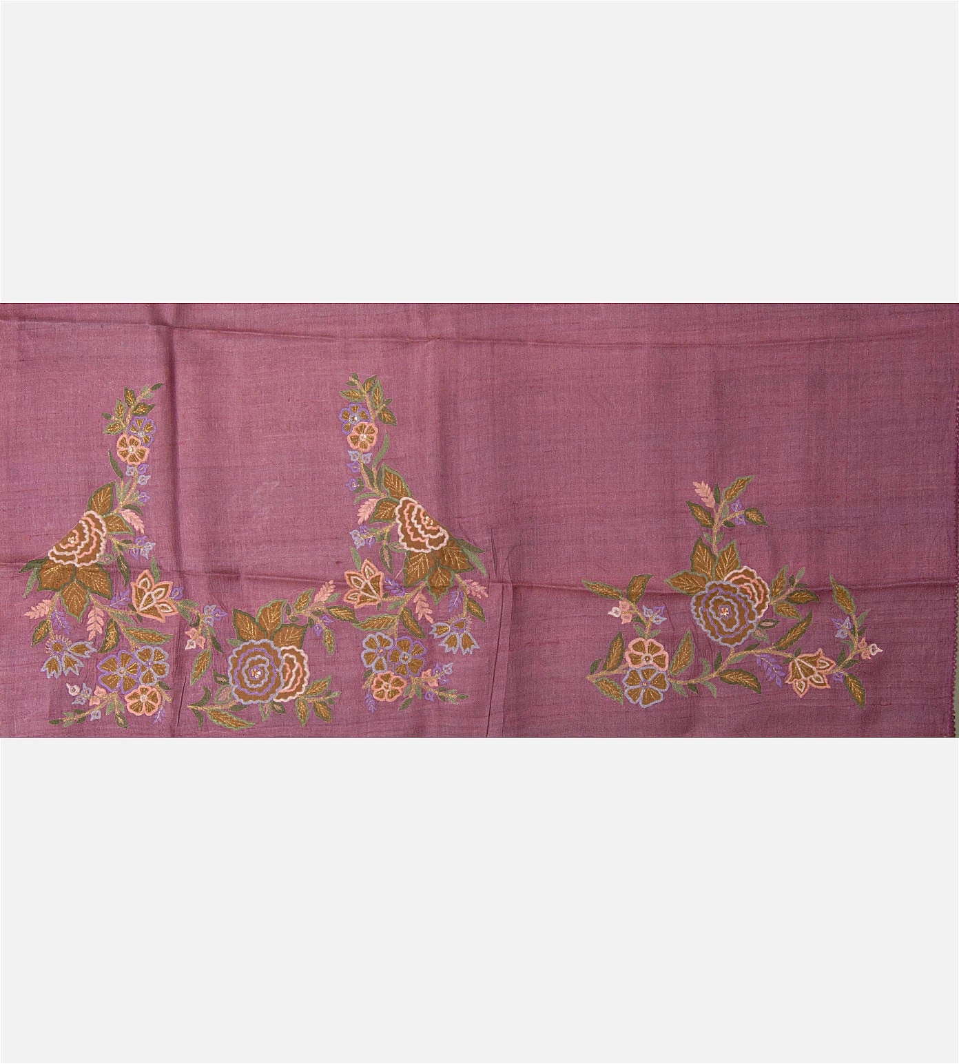 Blue Tussar Saree