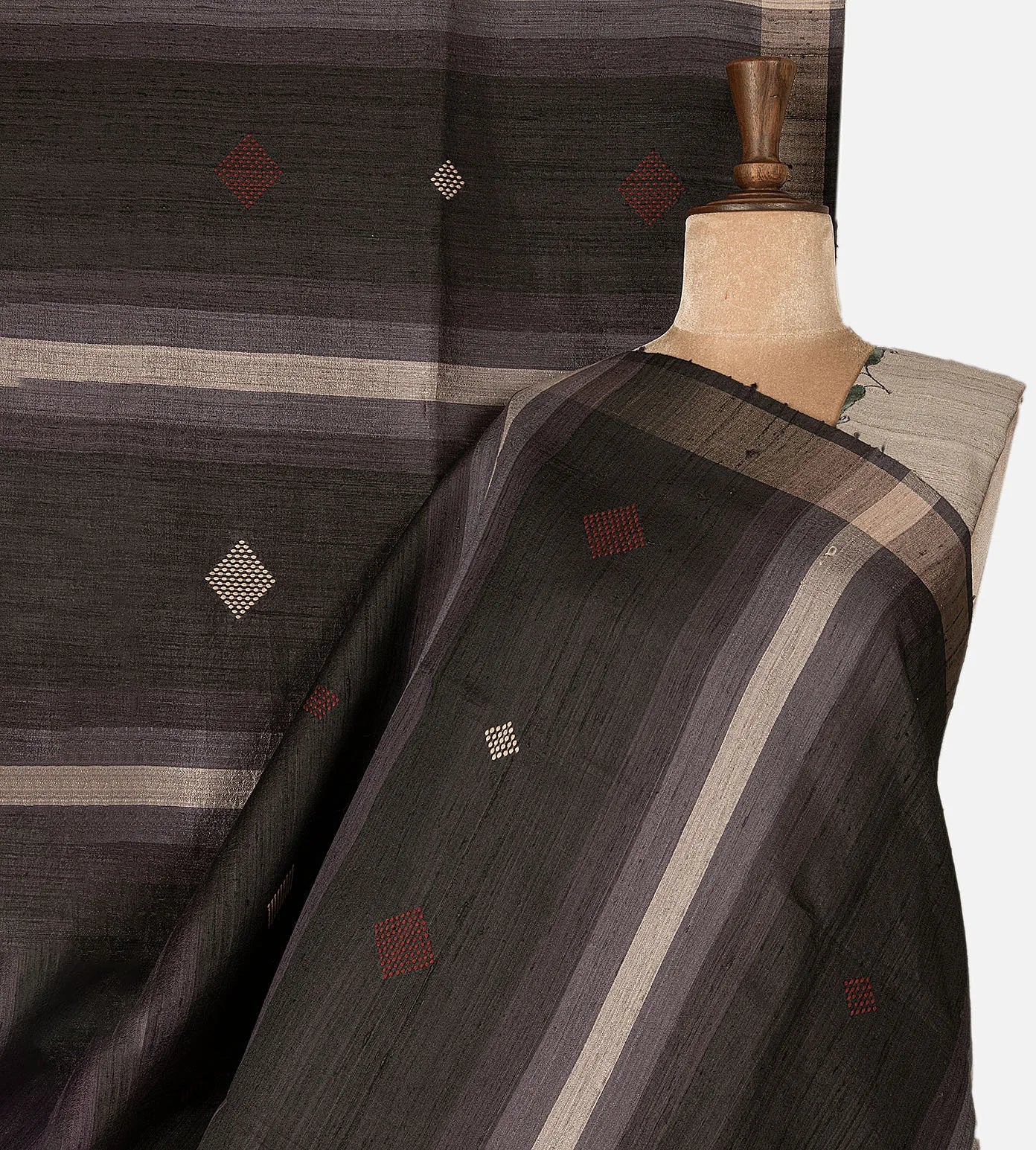 Multicolour Tussar Saree