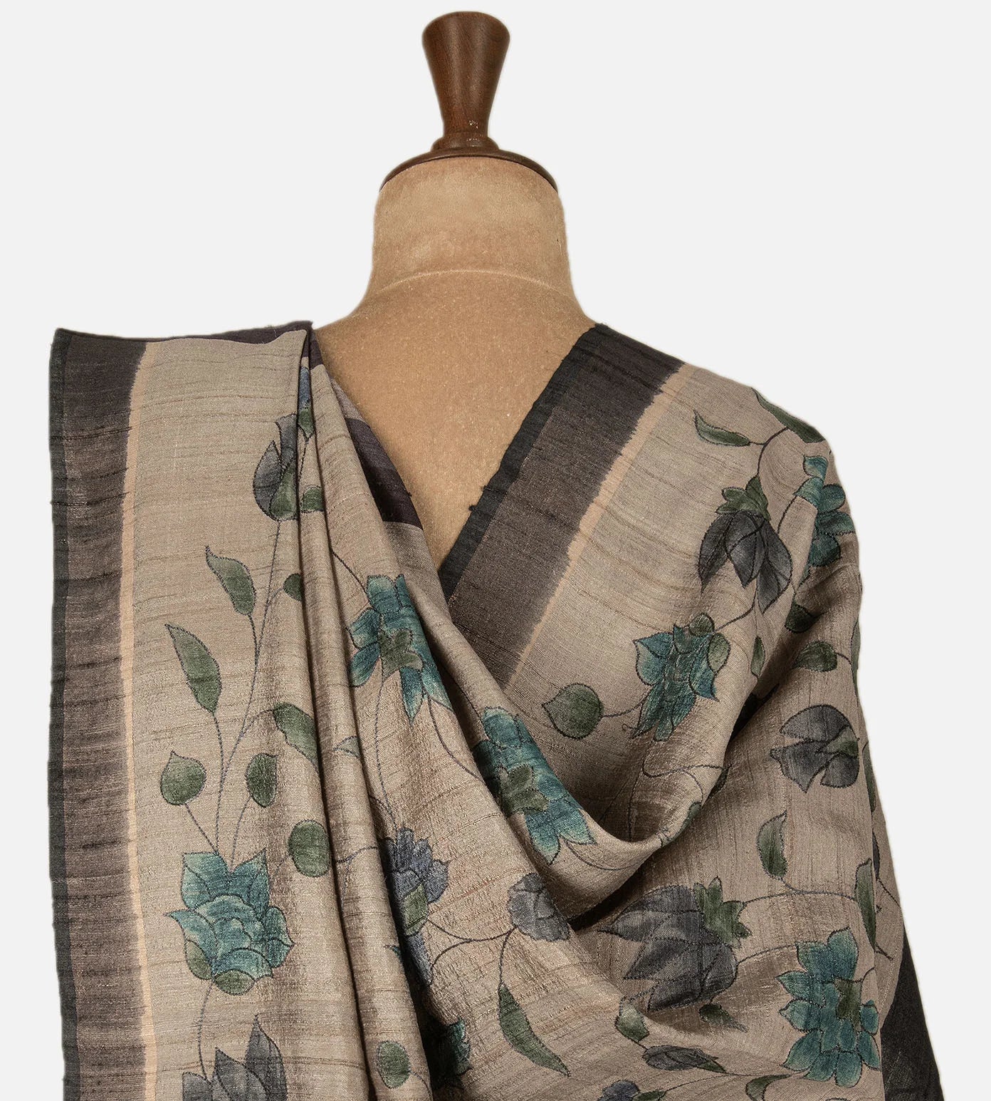 Multicolour Tussar Saree