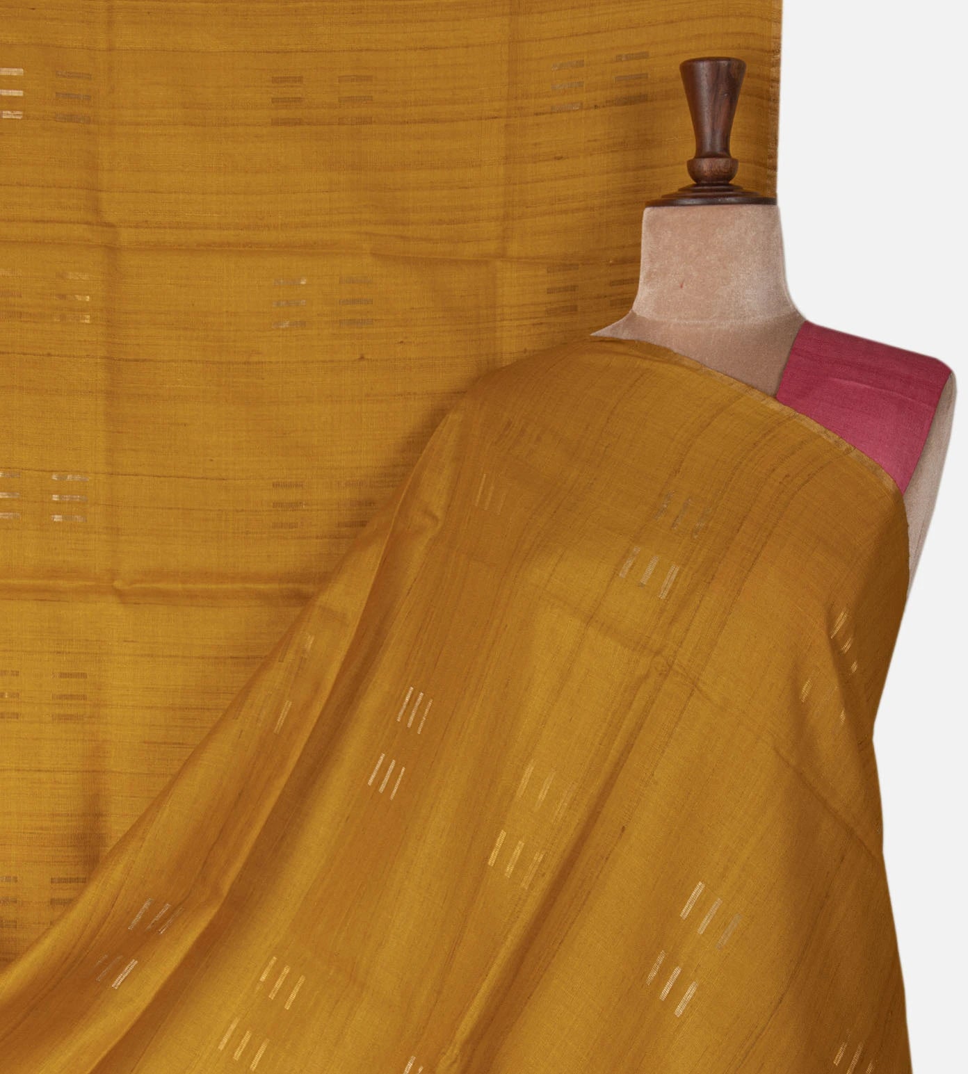 Yellow Tussar Saree