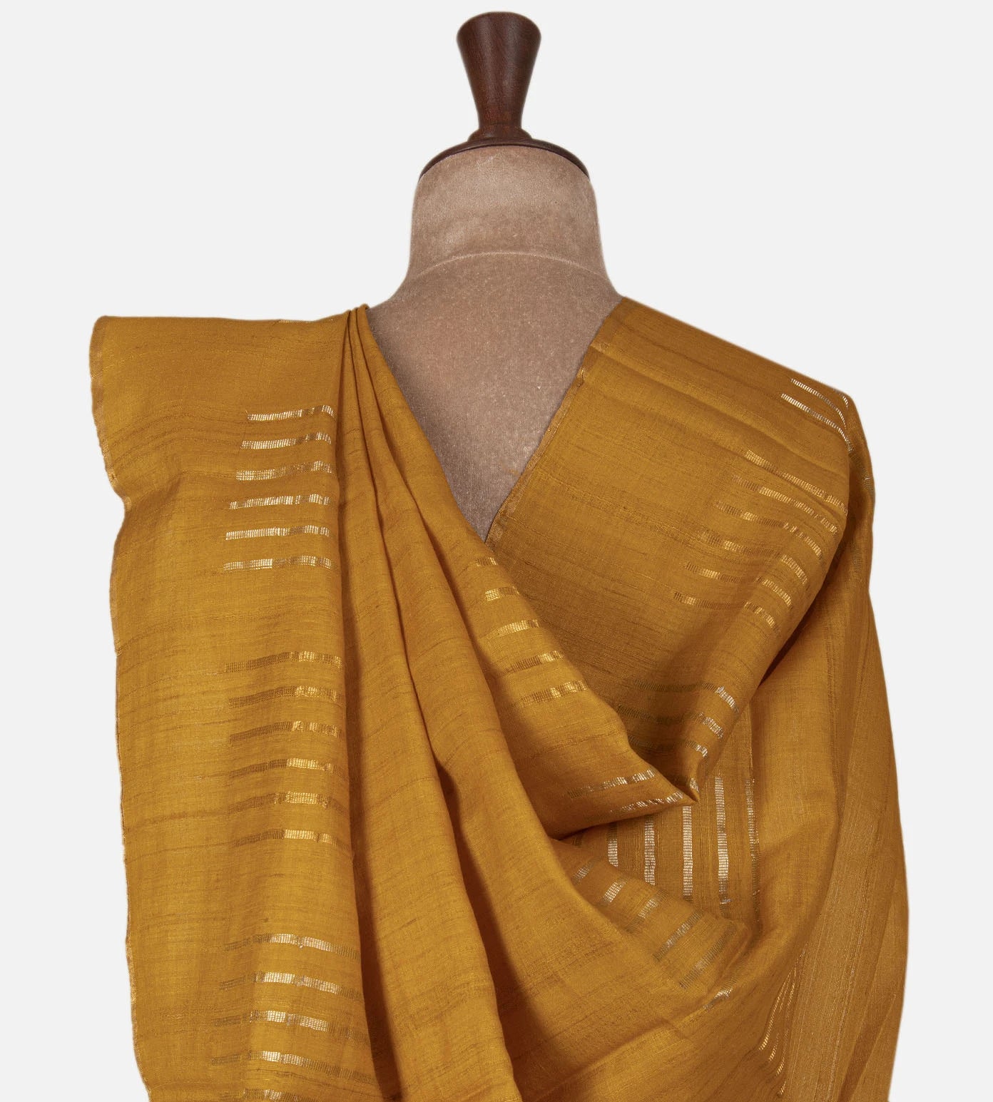 Yellow Tussar Saree