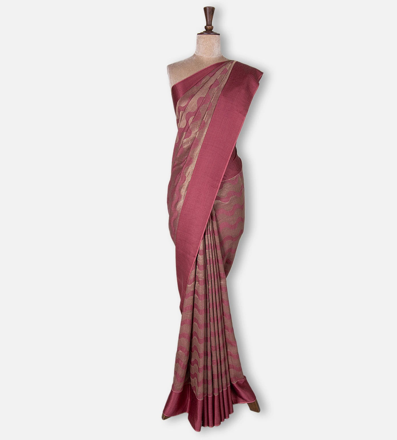Pink Banarasi Tussar Georgette Saree