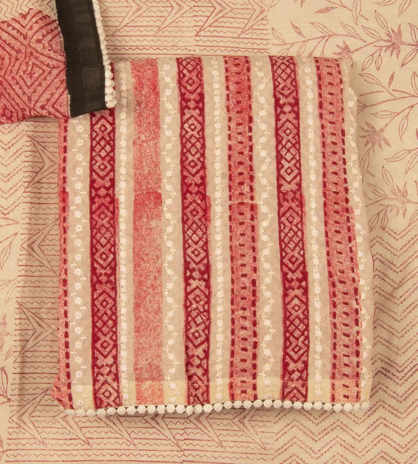 Beige Cotton Salwar