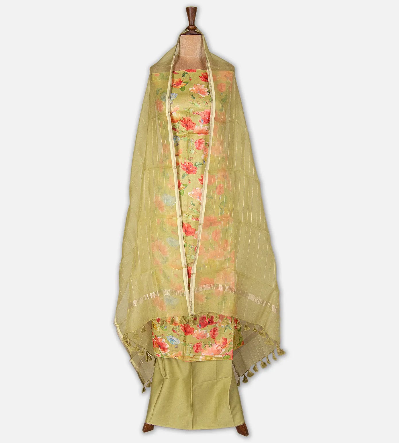 Green Tussar Salwar