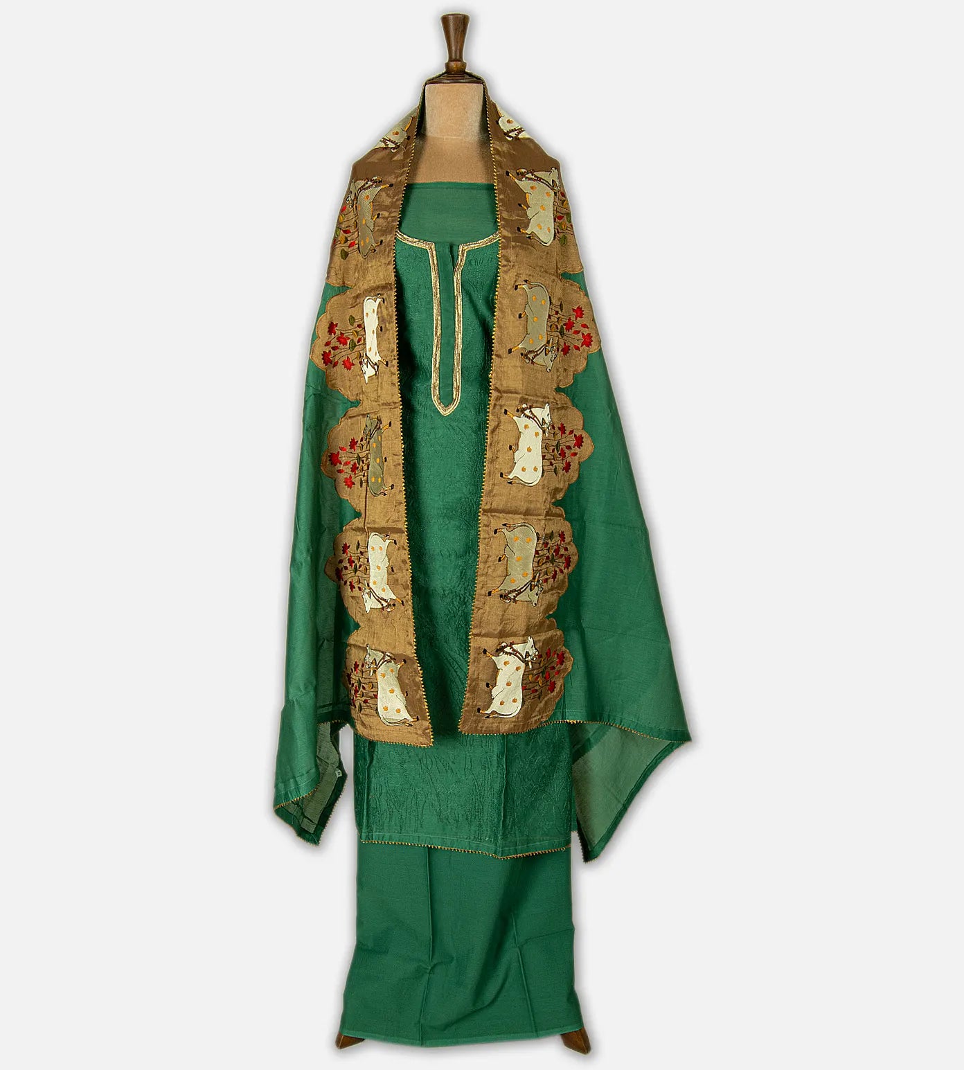Green Mul Cotton Salwar