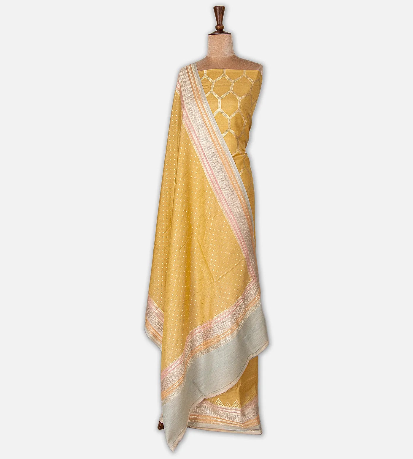 Multicolour Tussar Georgette Salwar
