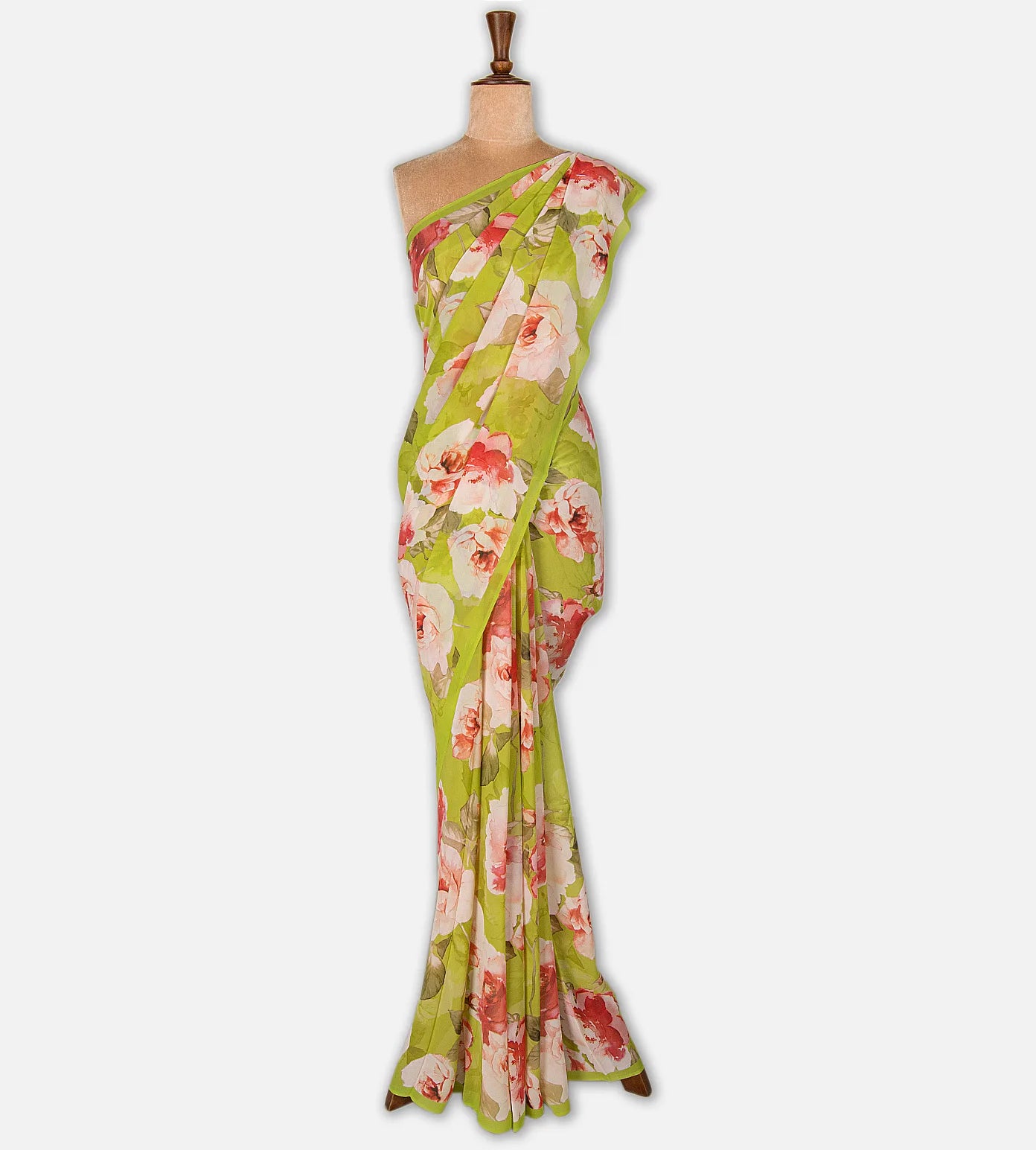 Light Green Georgette Saree