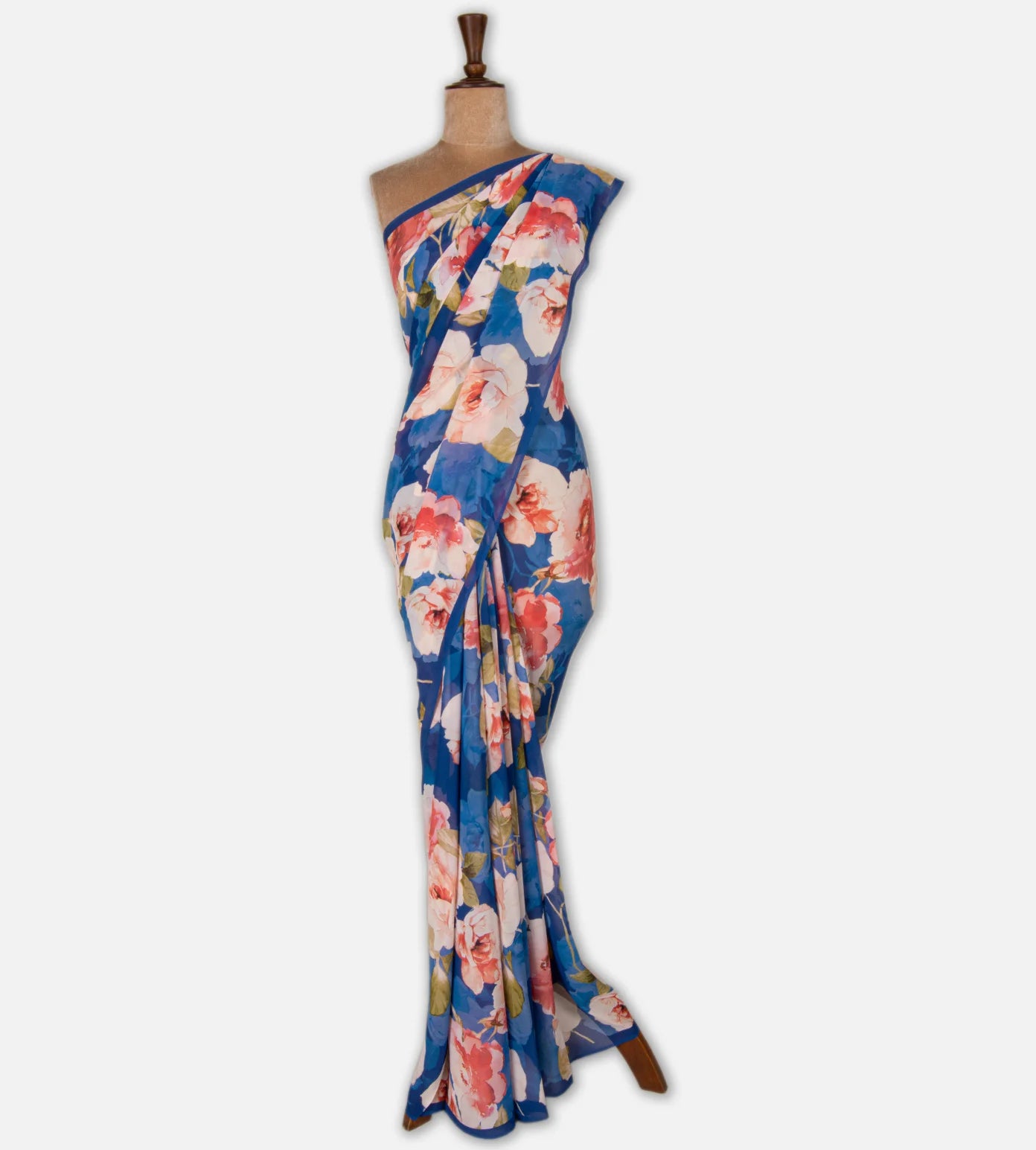 Blue Georgette Saree