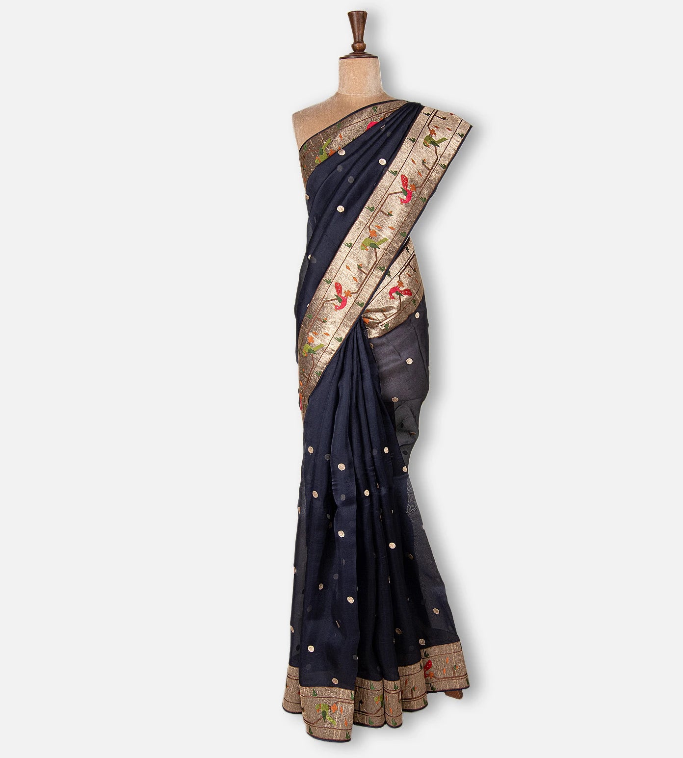 Blue Organza Saree