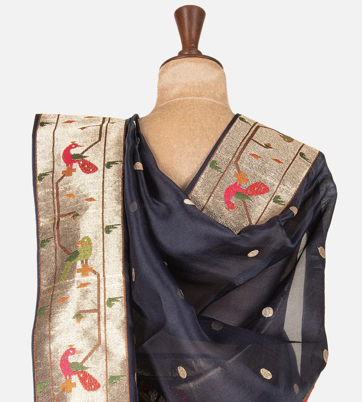 Blue Organza Saree