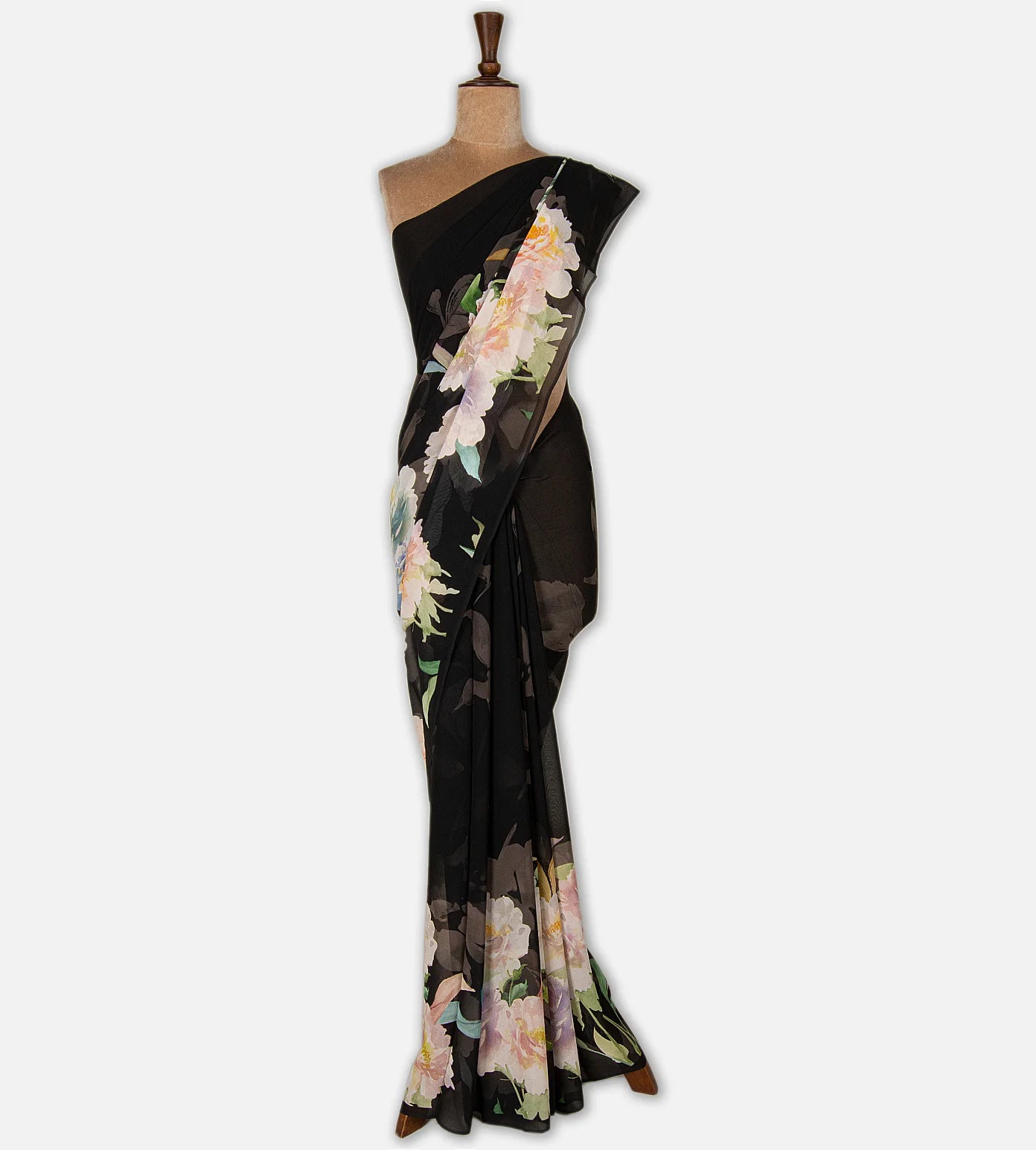 Black Georgette Saree