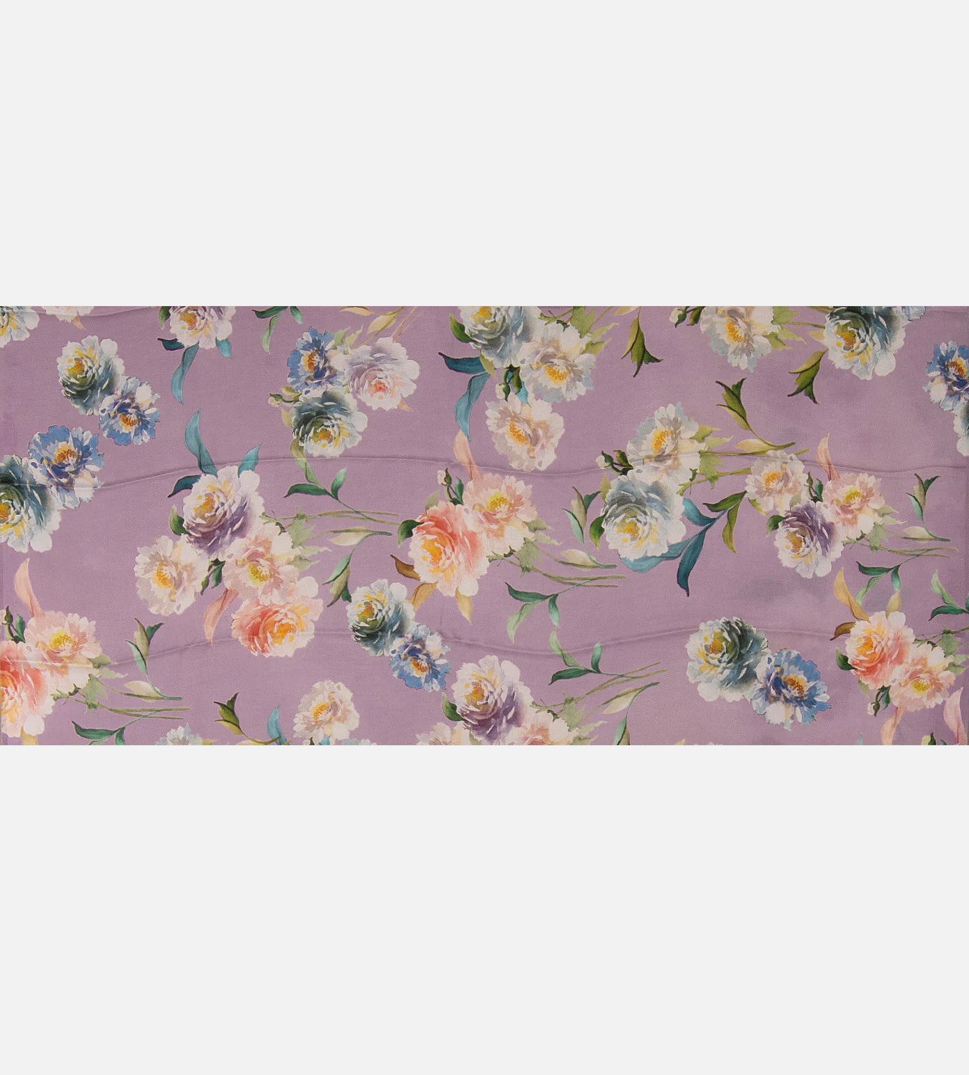 Lavender Satin Crepe Saree