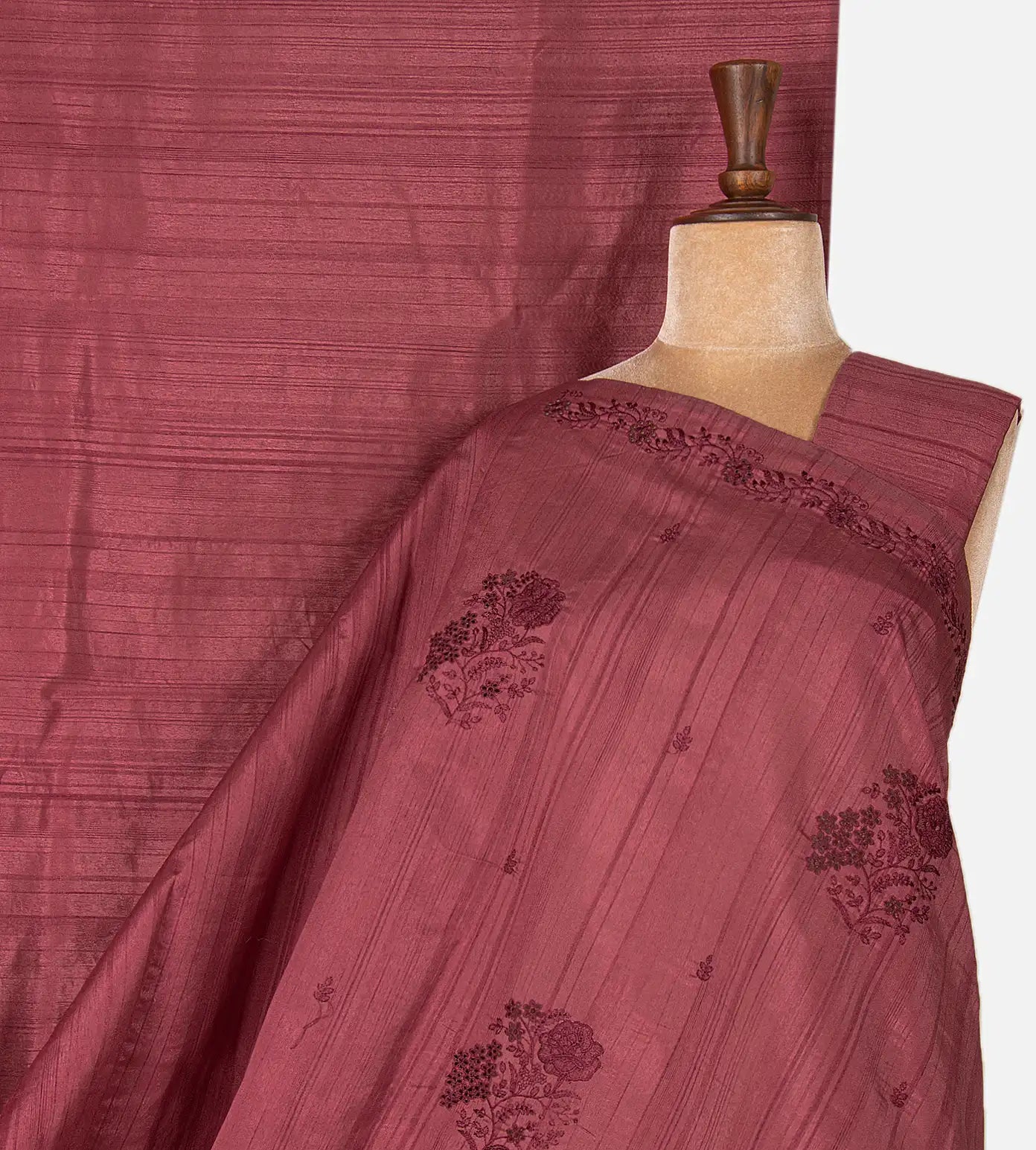 Pink Semi Tussar Saree