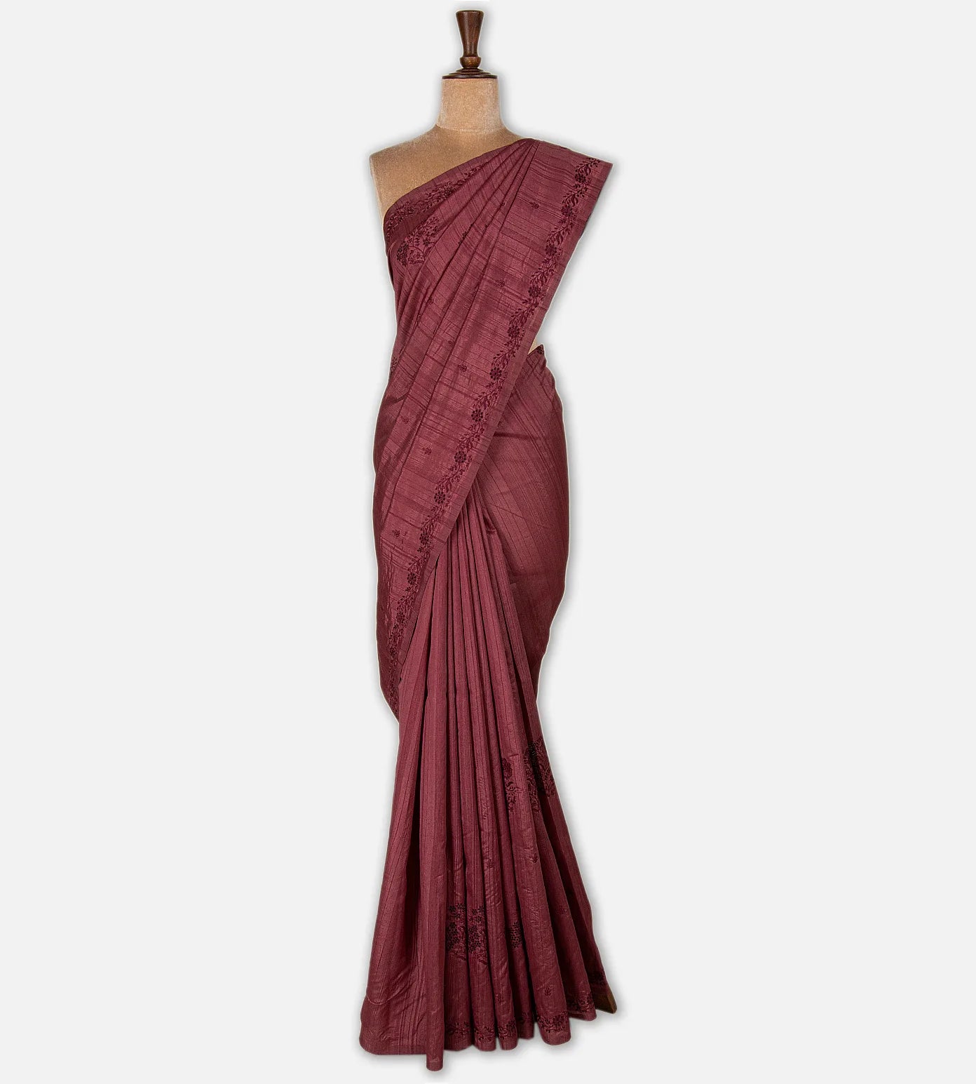 Pink Semi Tussar Saree