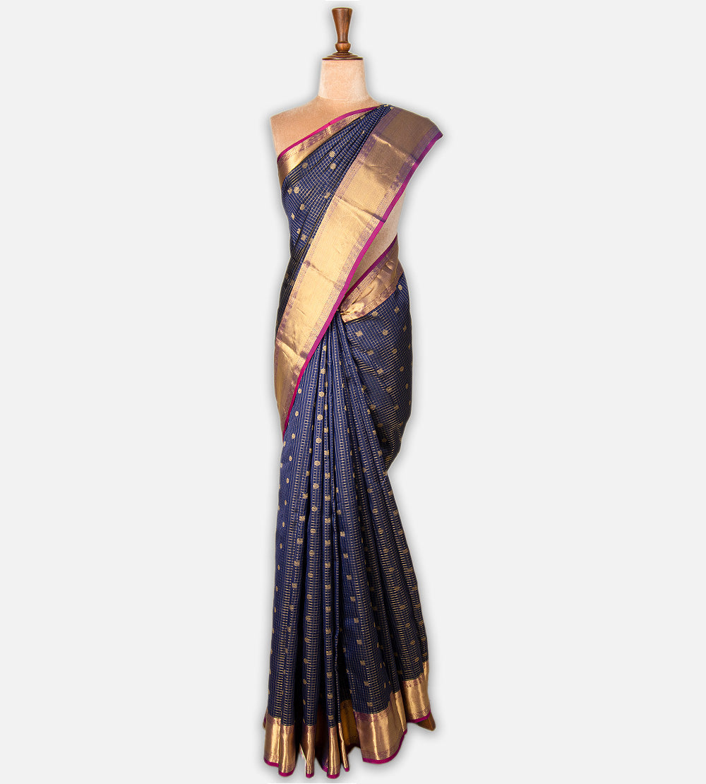 Blue Soft Silk Saree