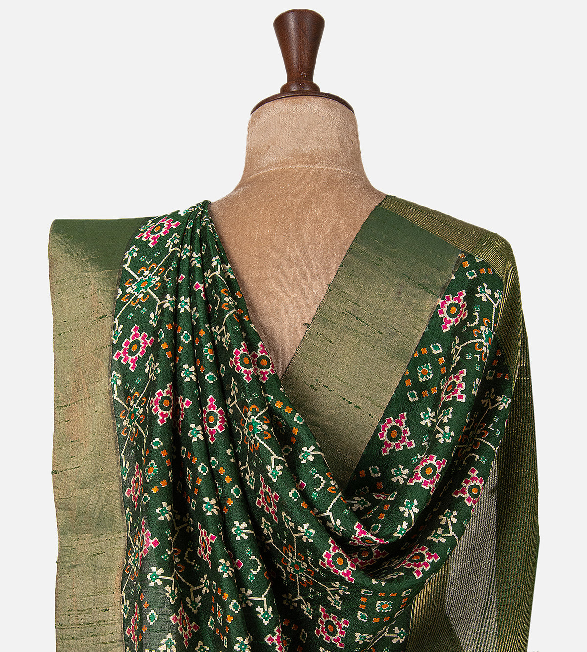 Green Raw Silk Saree
