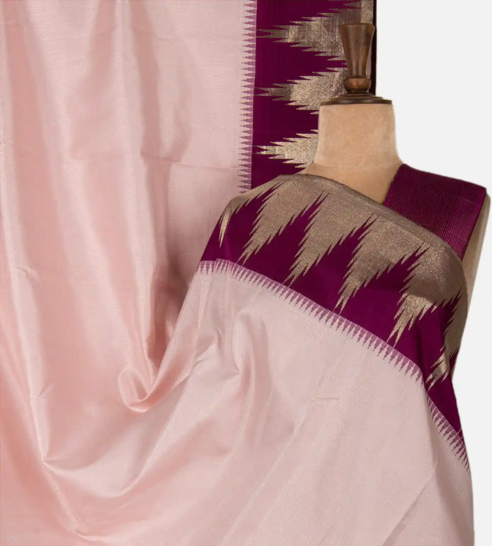 Pink Kanchipuram Silk Saree