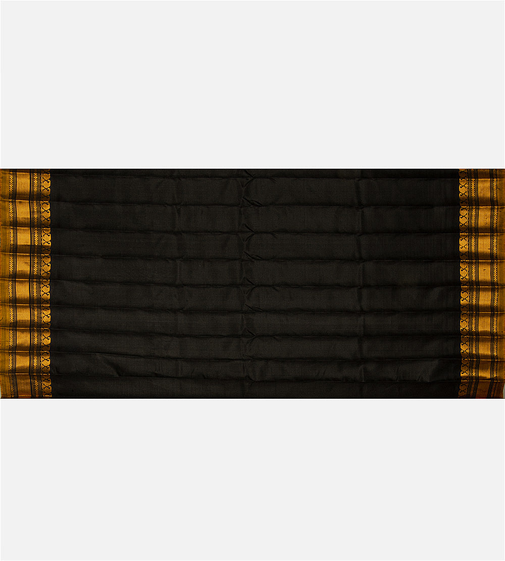 Grey Gadwal Silk Saree