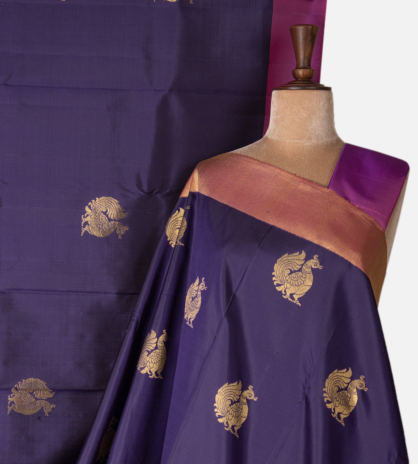 Blue Kanchipuram Silk Saree