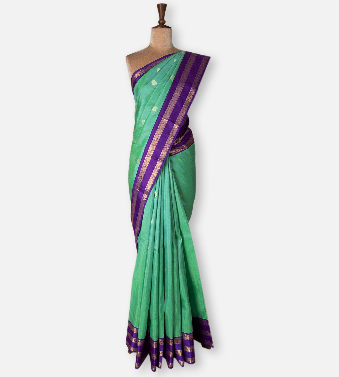 Jade Green Kanchipuram Silk Saree