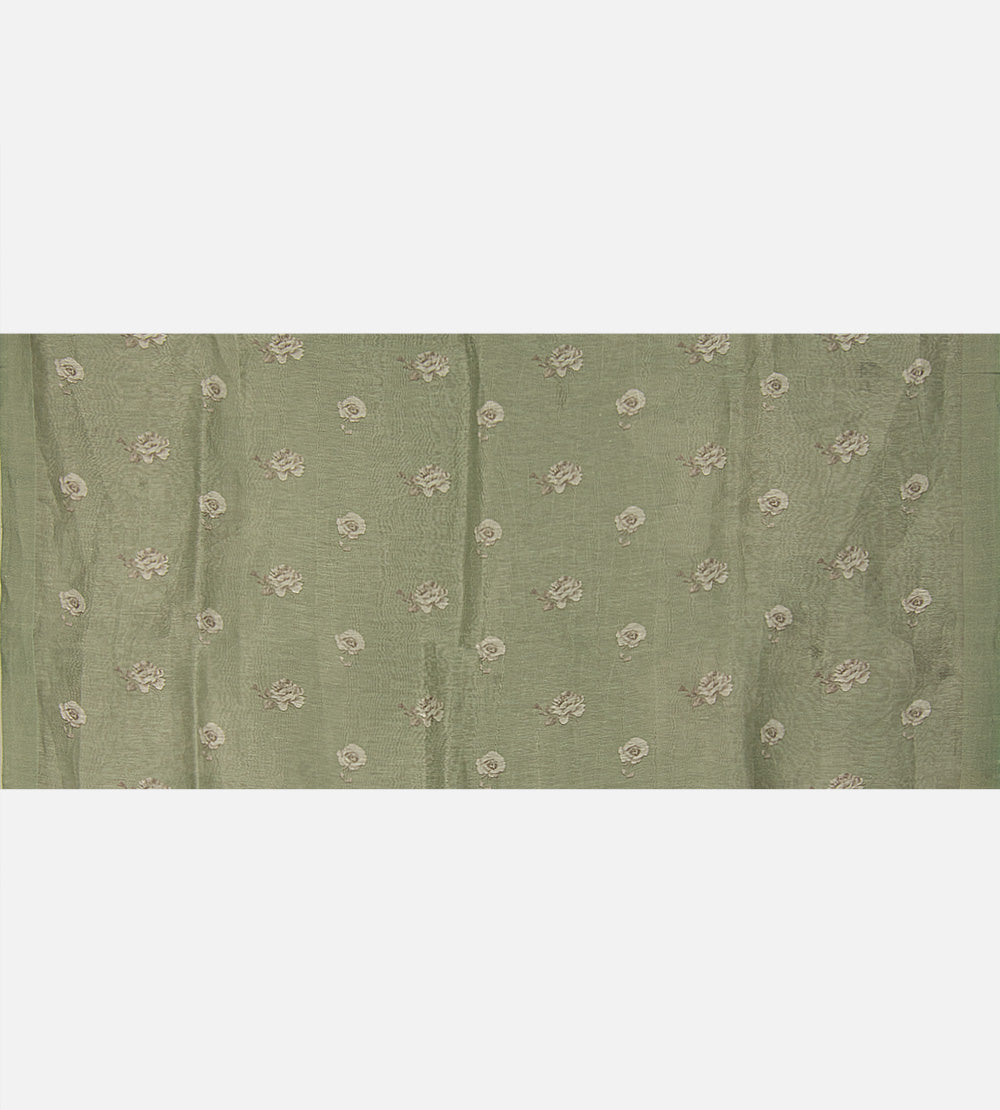 Green Linen Saree