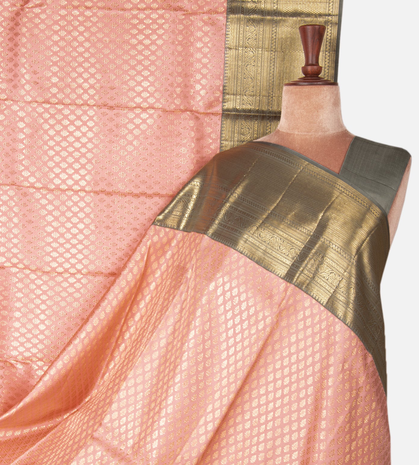 Pink Kanchipuram Silk Saree