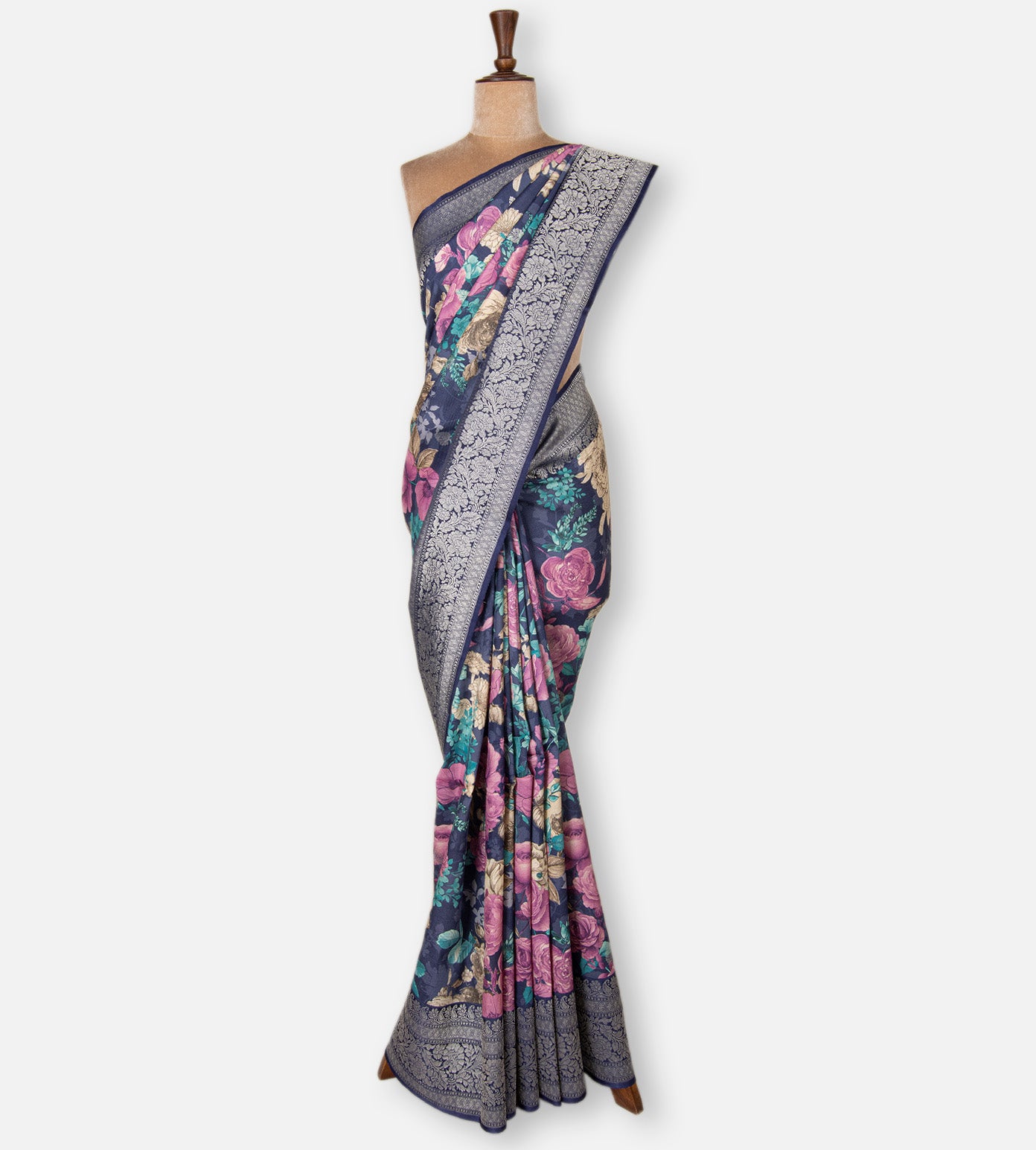 Blue Kattan Silk Saree