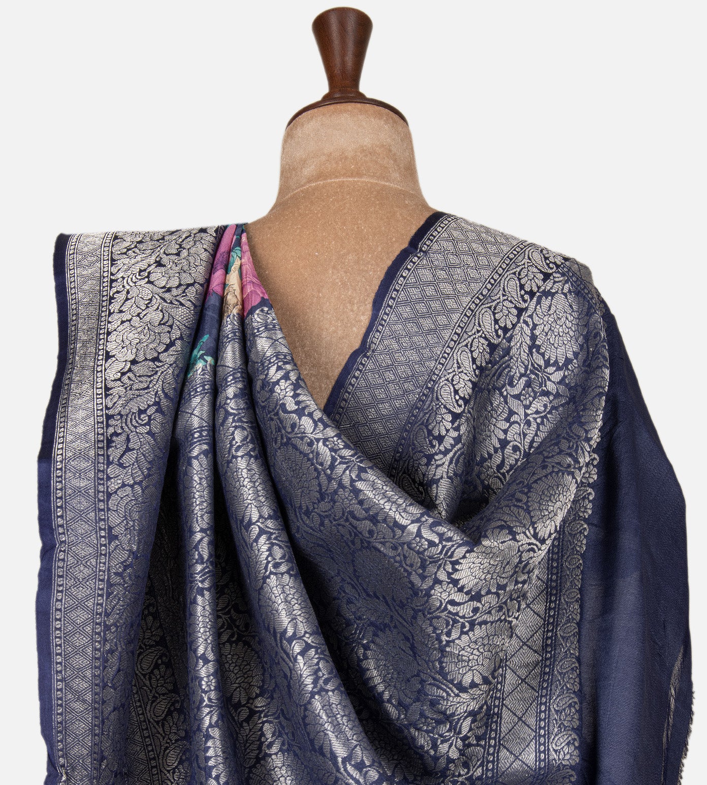 Blue Kattan Silk Saree