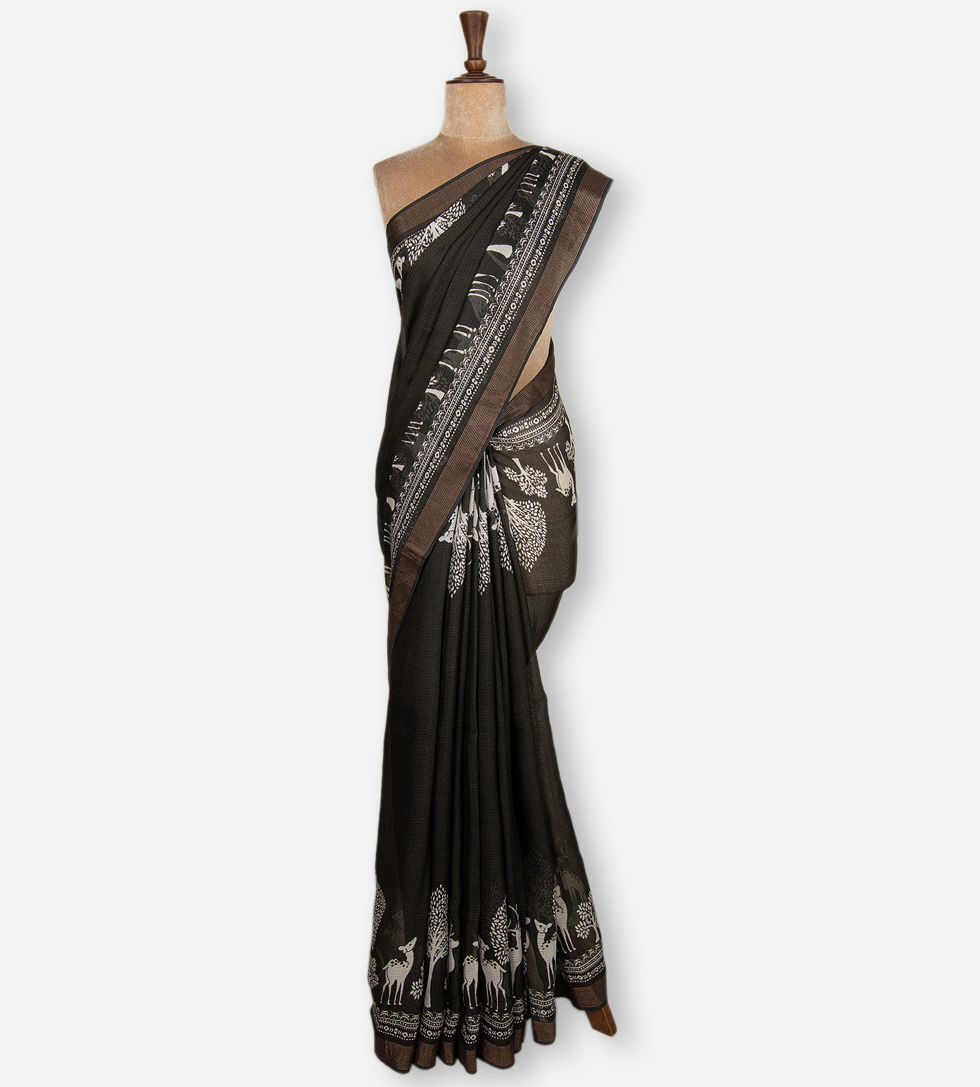 Black Kota Cotton Saree