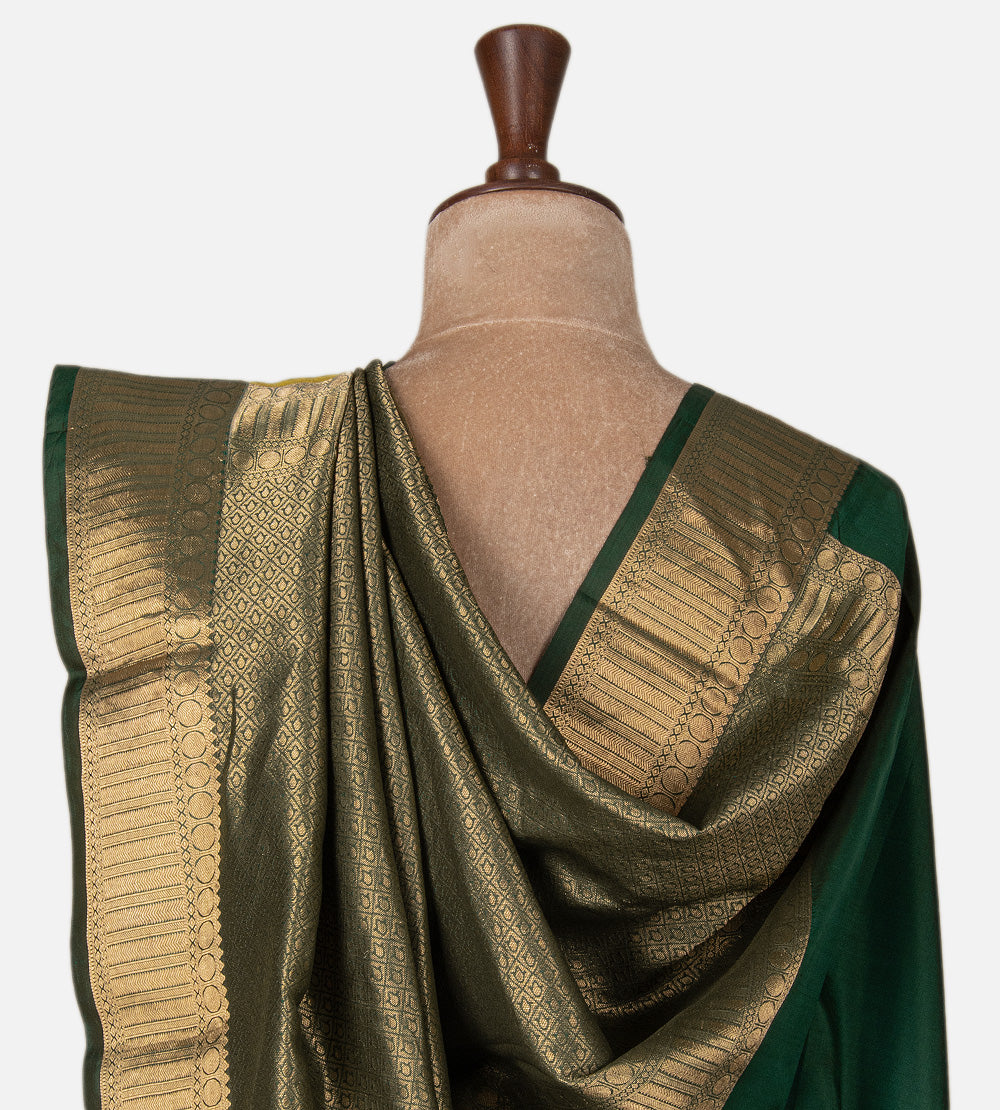 Off-White and Gold Colour Soft Silk Saree