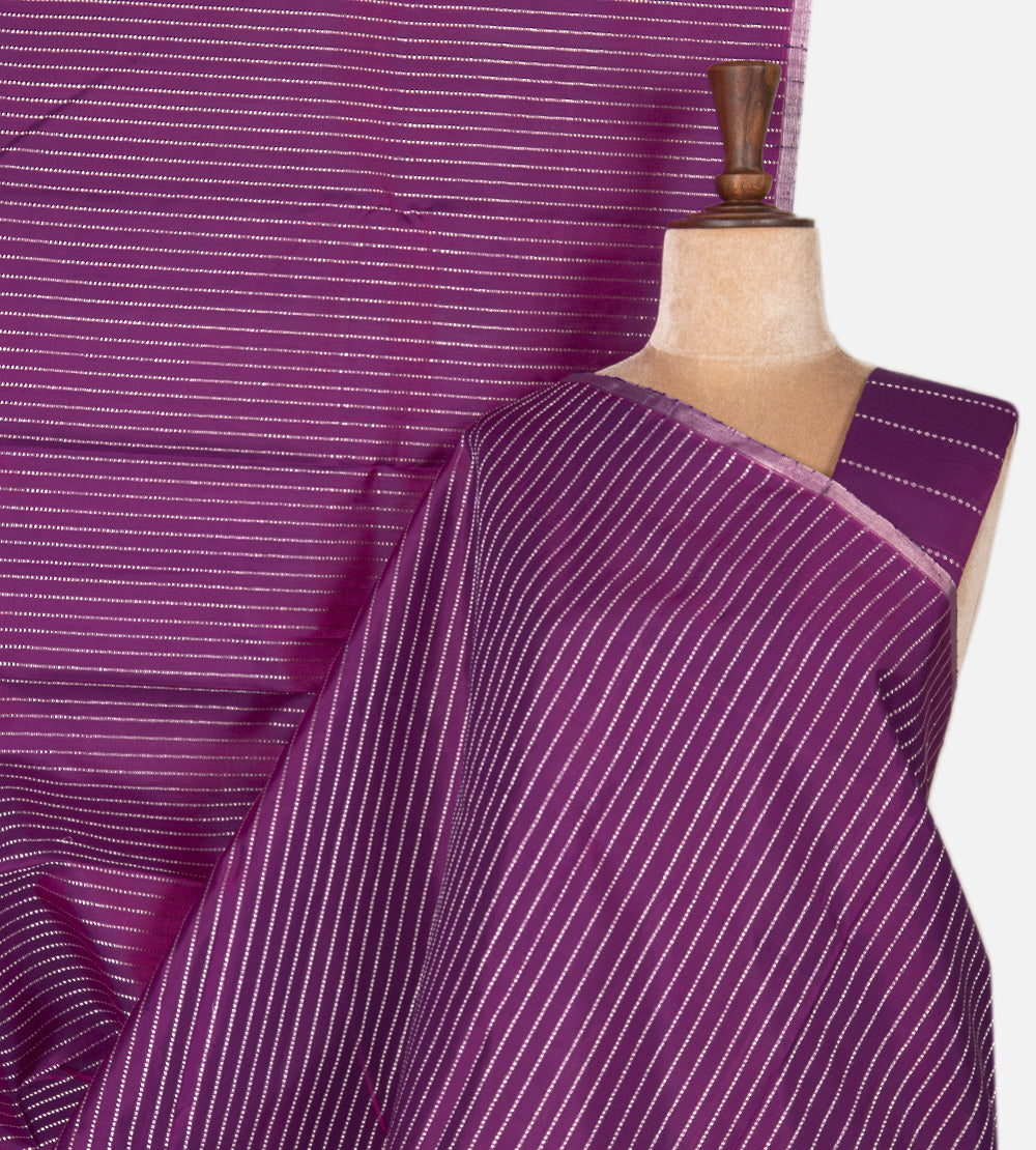 Purple Kanchipuram Silk Saree