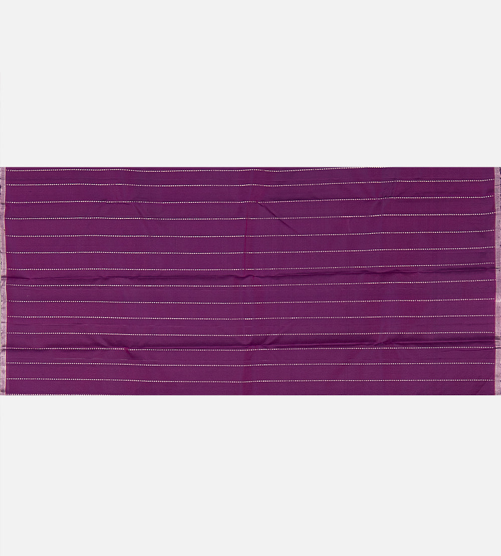 Purple Kanchipuram Silk Saree