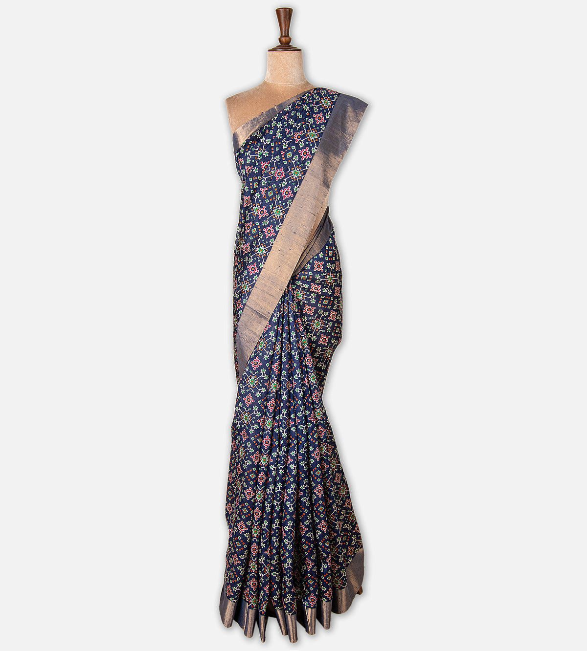 Blue Raw Silk Saree
