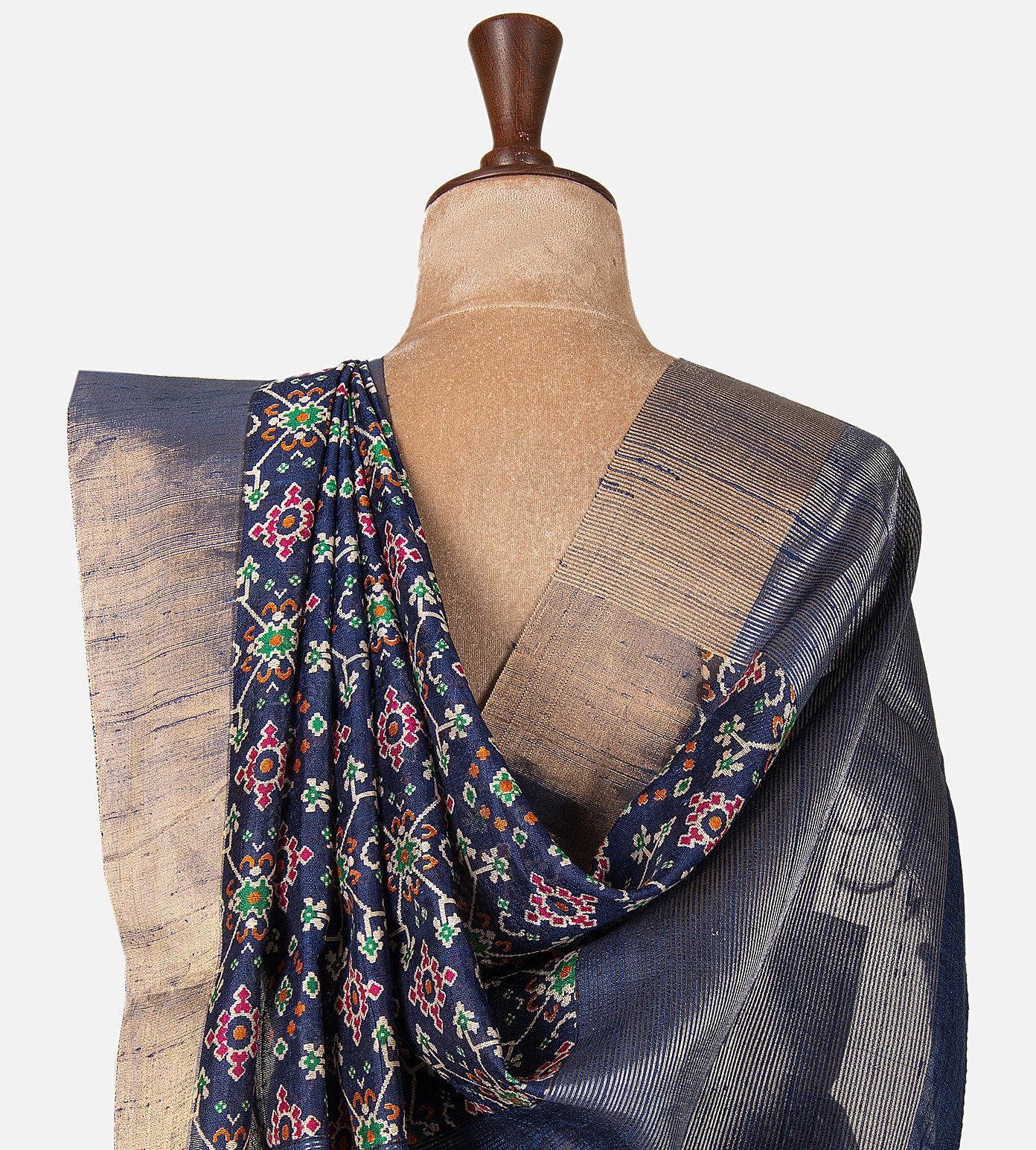Blue Raw Silk Saree