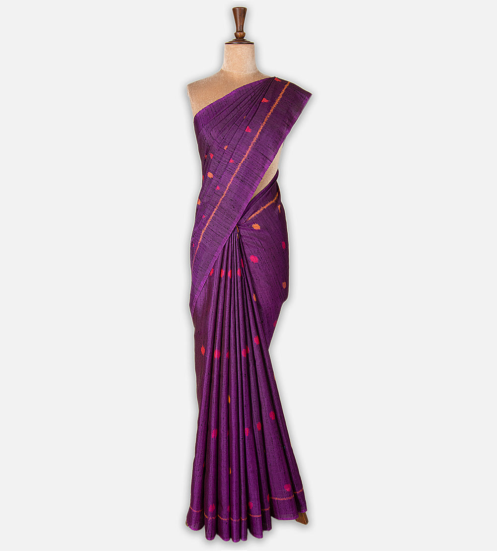 Purple Patola Silk Saree