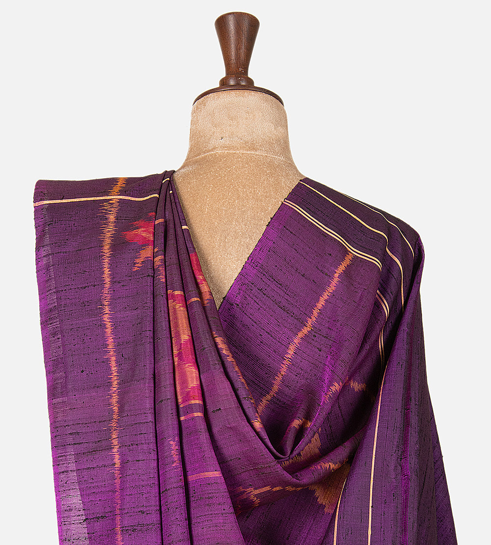 Purple Patola Silk Saree