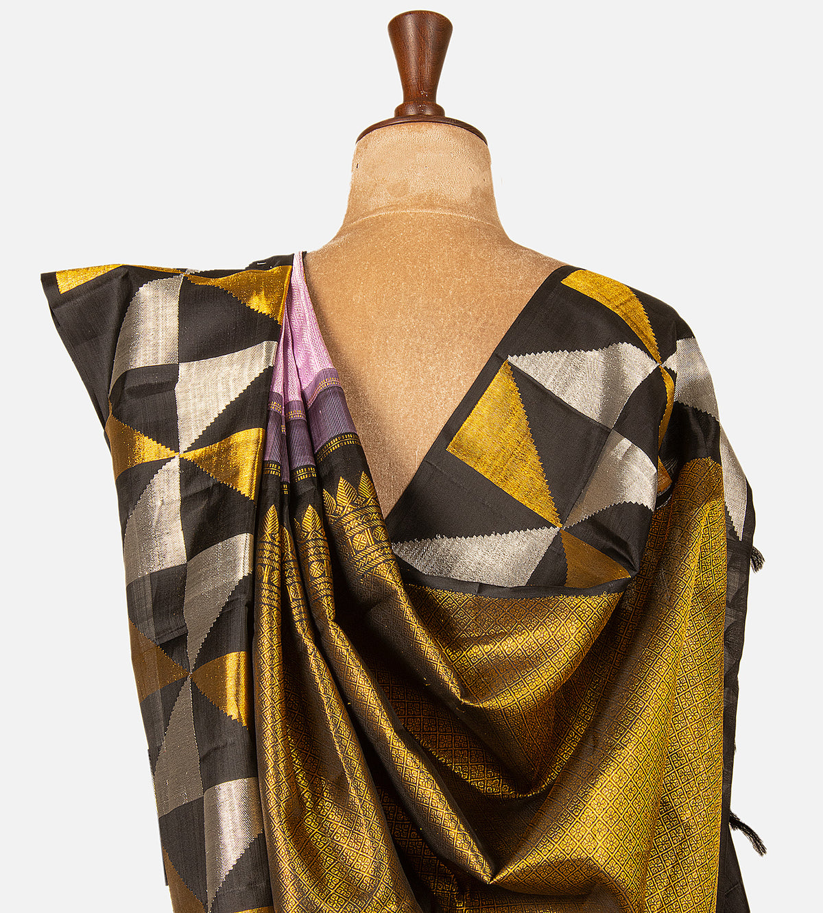 Dusty Pink Kanchipuram Silk Saree