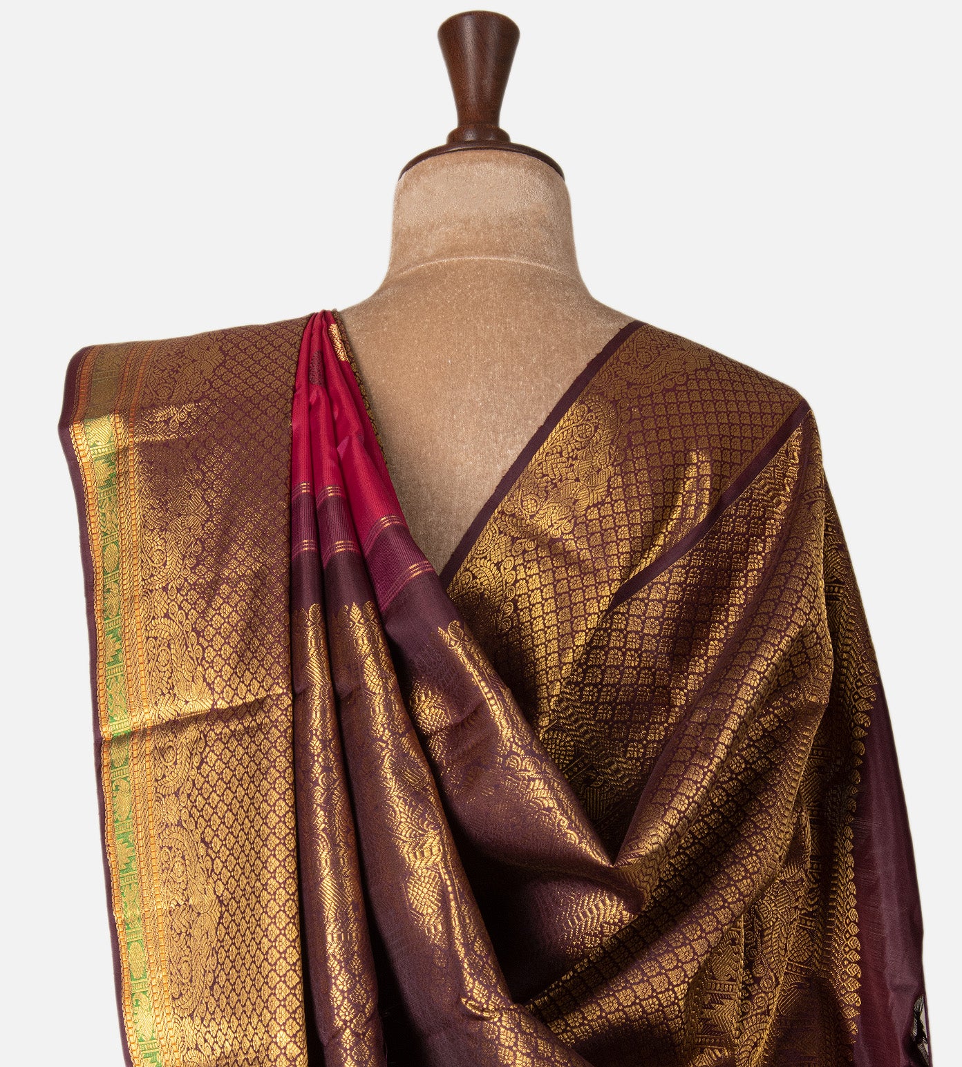 Pink Kanchipuram Silk Saree