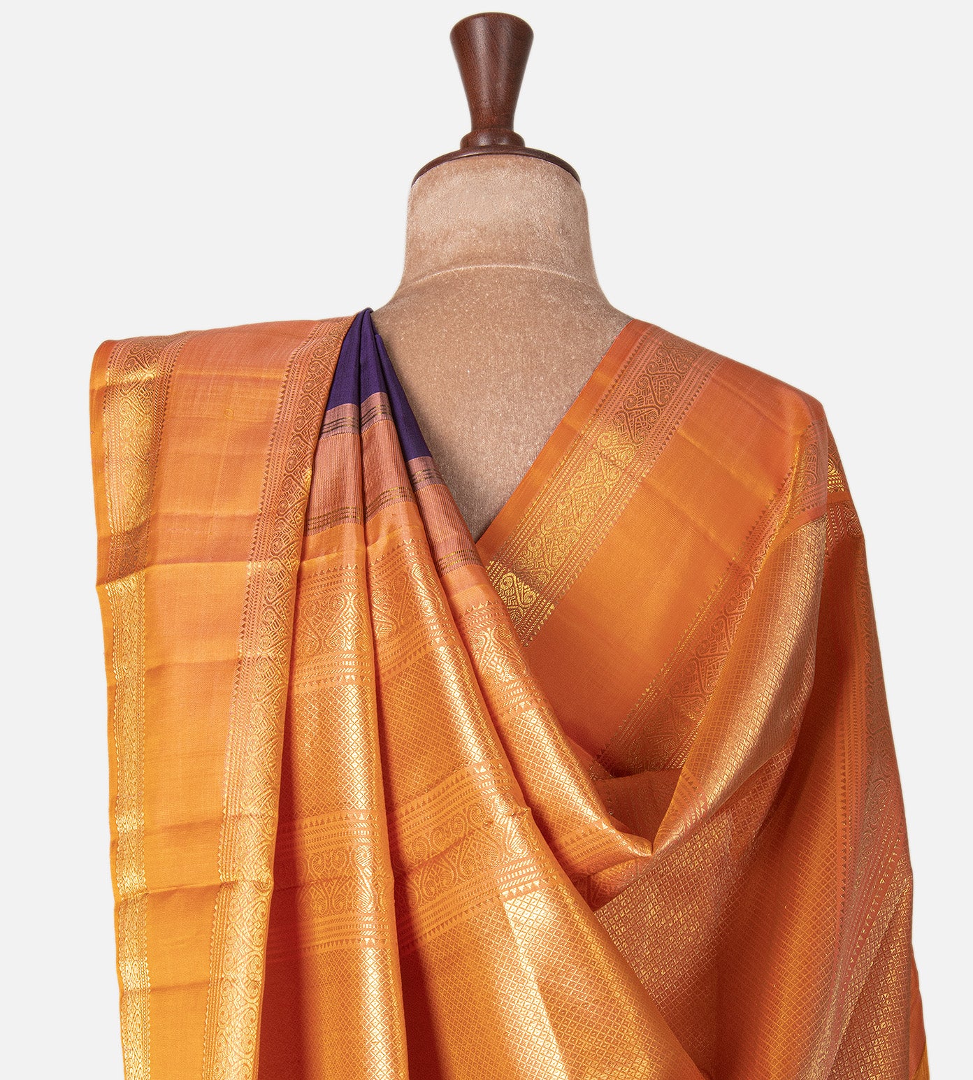 Purple Kanchipuram Silk Saree