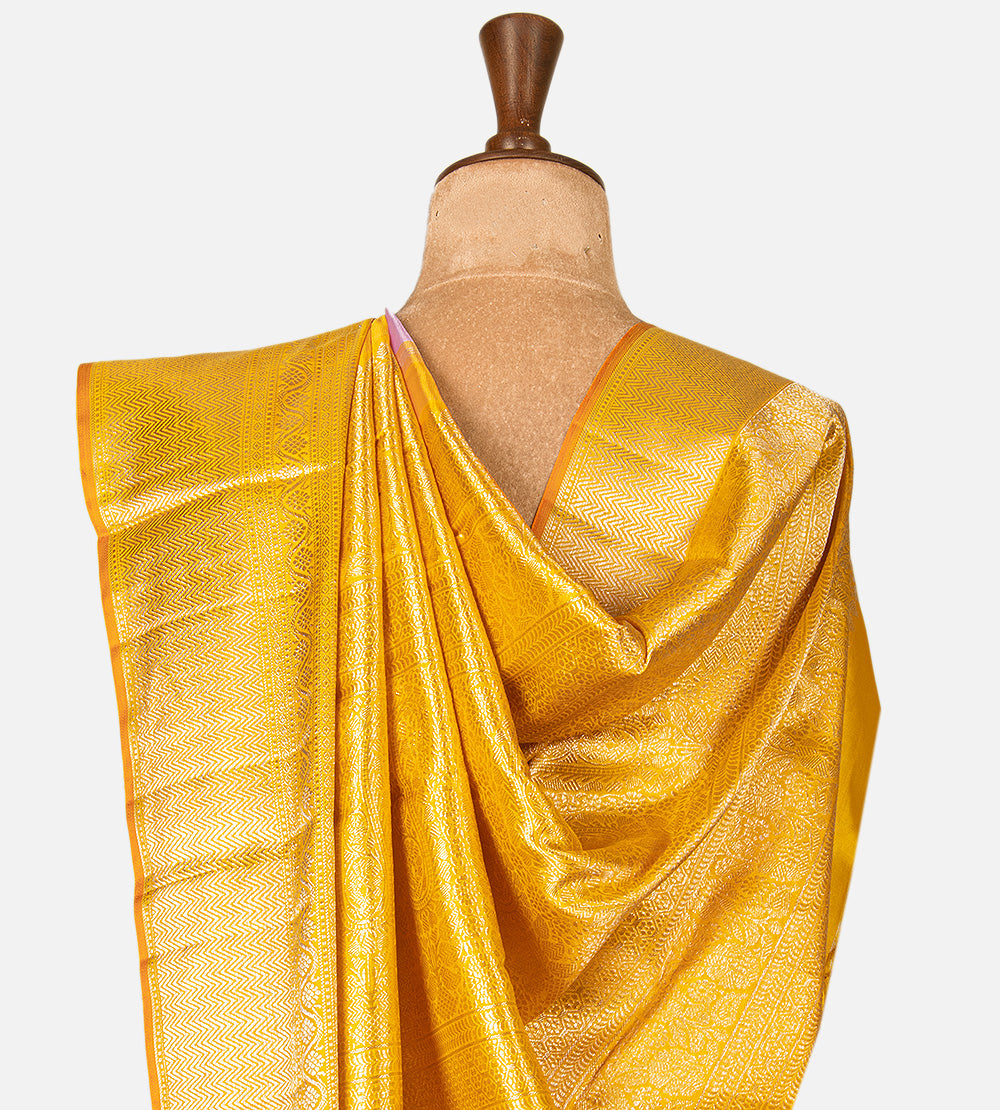 Light Pink Kora Kanchipuram Silk Saree