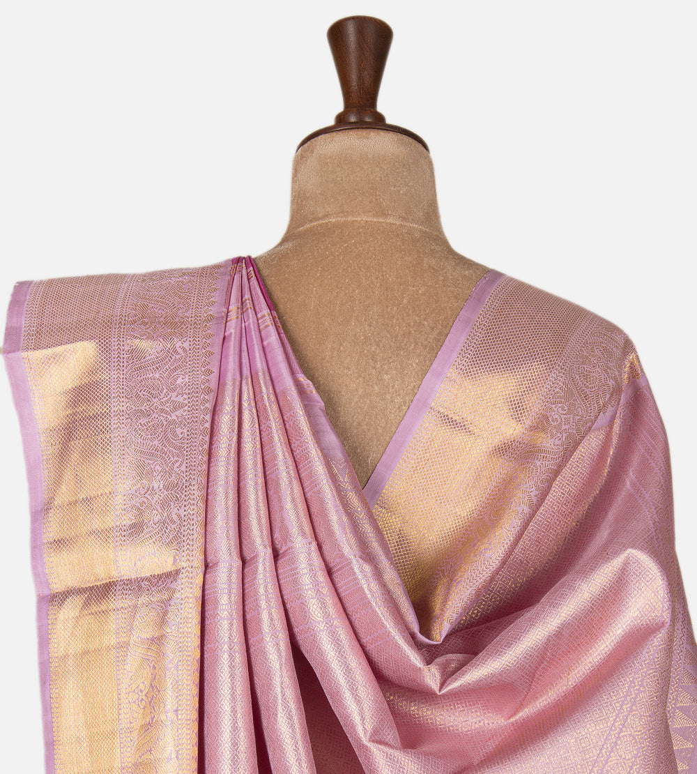 Pink Kanchipuram Silk Saree